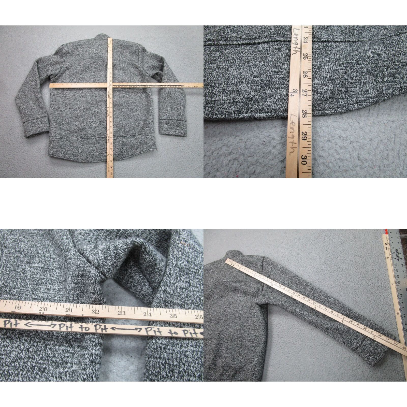 Vintage VINTAGE Whiskey Grade Co Fleece Tweed Jacket Mens Large Gray USA Made Motorcycle Size US L / EU 52-54 / 3 - 8 Thumbnail