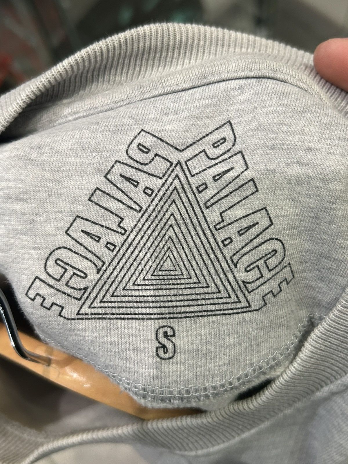 Palace Palace line crew sweatshirt grey Size US S / EU 44-46 / 1 - 5 Thumbnail