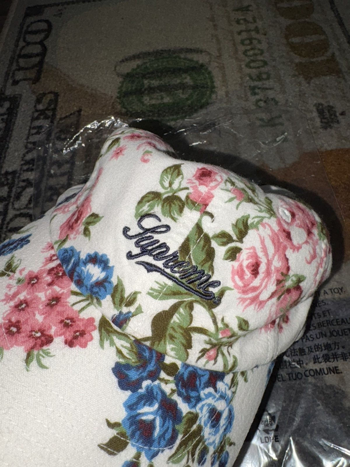 Supreme Supreme Floral Flannel 6-Panel Hat Size ONE SIZE - 2 Thumbnail