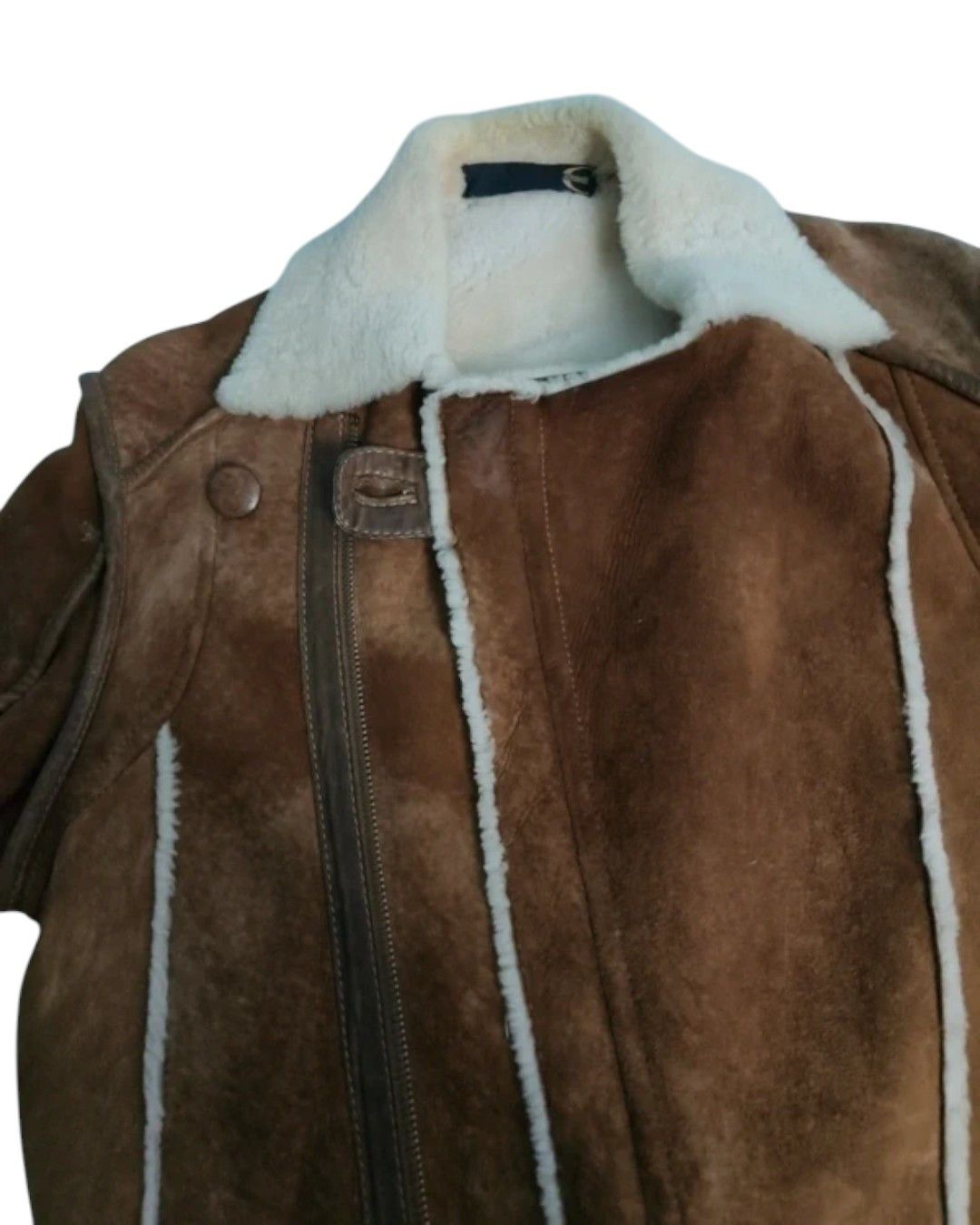 Roberto Cavalli SUEDE LEATHER SHEARLING HEAVY COAT Size US M / EU 48-50 / 2 - 3 Thumbnail