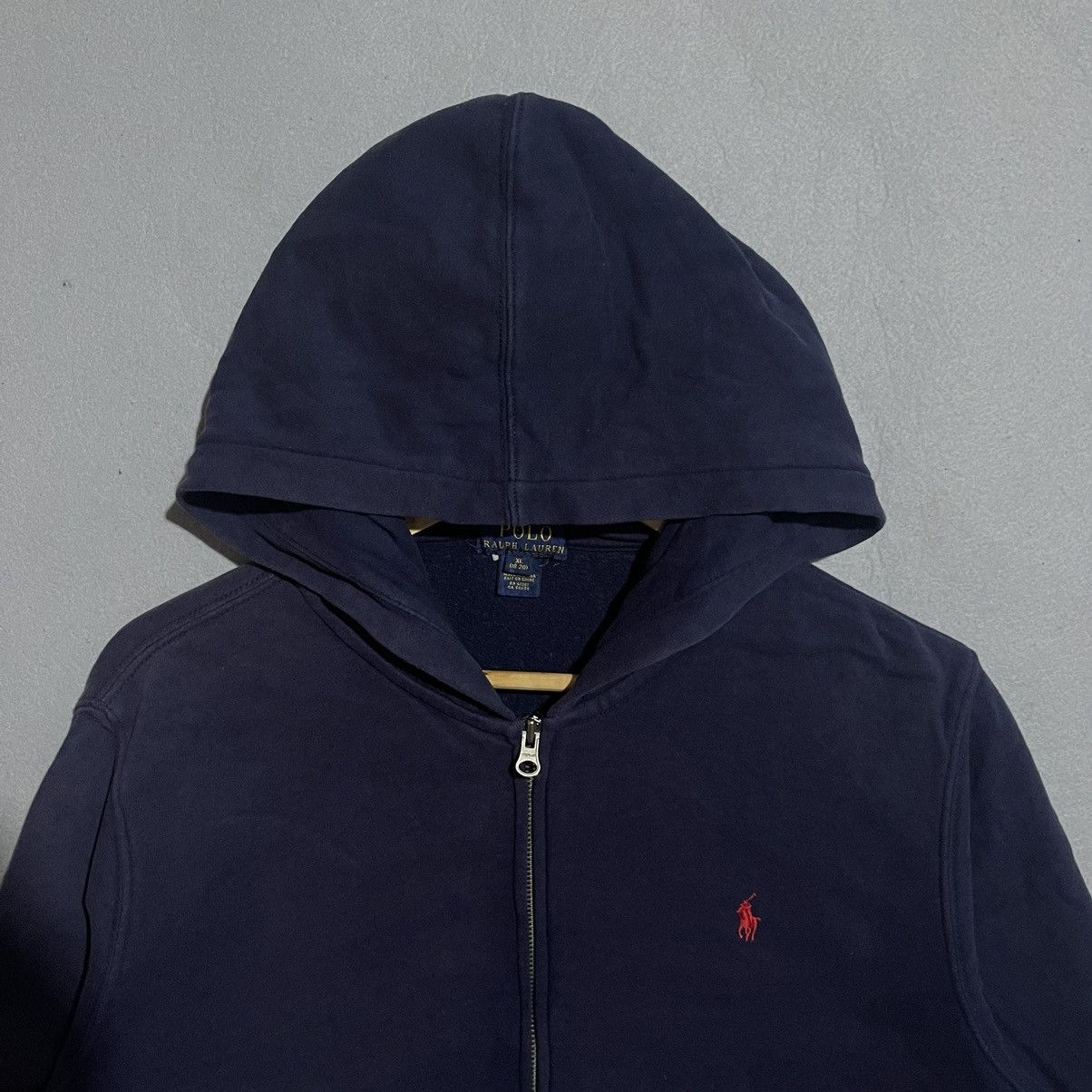 Polo Ralph Lauren Vintage Y2K Polo Ralph Lauren Navy Full-Zip Hoodie Size US S / EU 44-46 / 1 - 5 Thumbnail