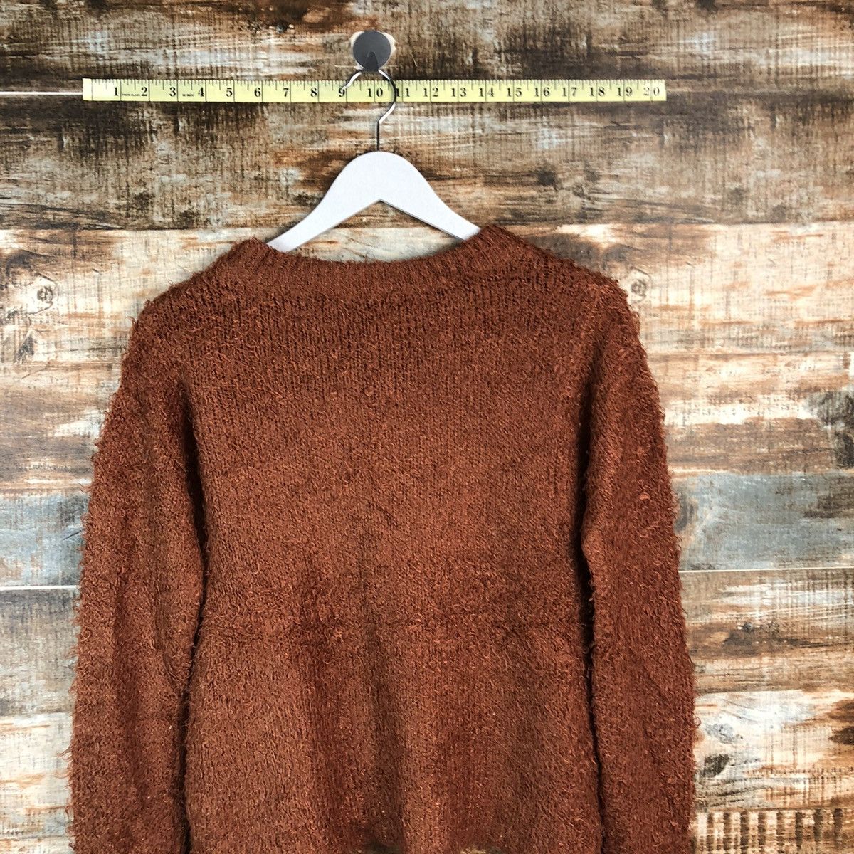 Japanese Brand DLL Creer Brown shaggy fur vintage Knitwear #C056 Size M / US 6-8 / IT 42-44 - 13 Thumbnail