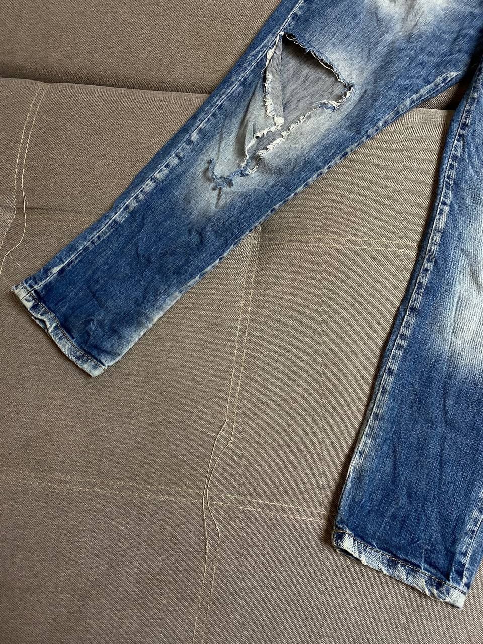 Japanese Brand × Vintage Vintage Japan Y2K Style stacked flared Distressed Camo Jeans Size US 28 / EU 44 - 7 Thumbnail