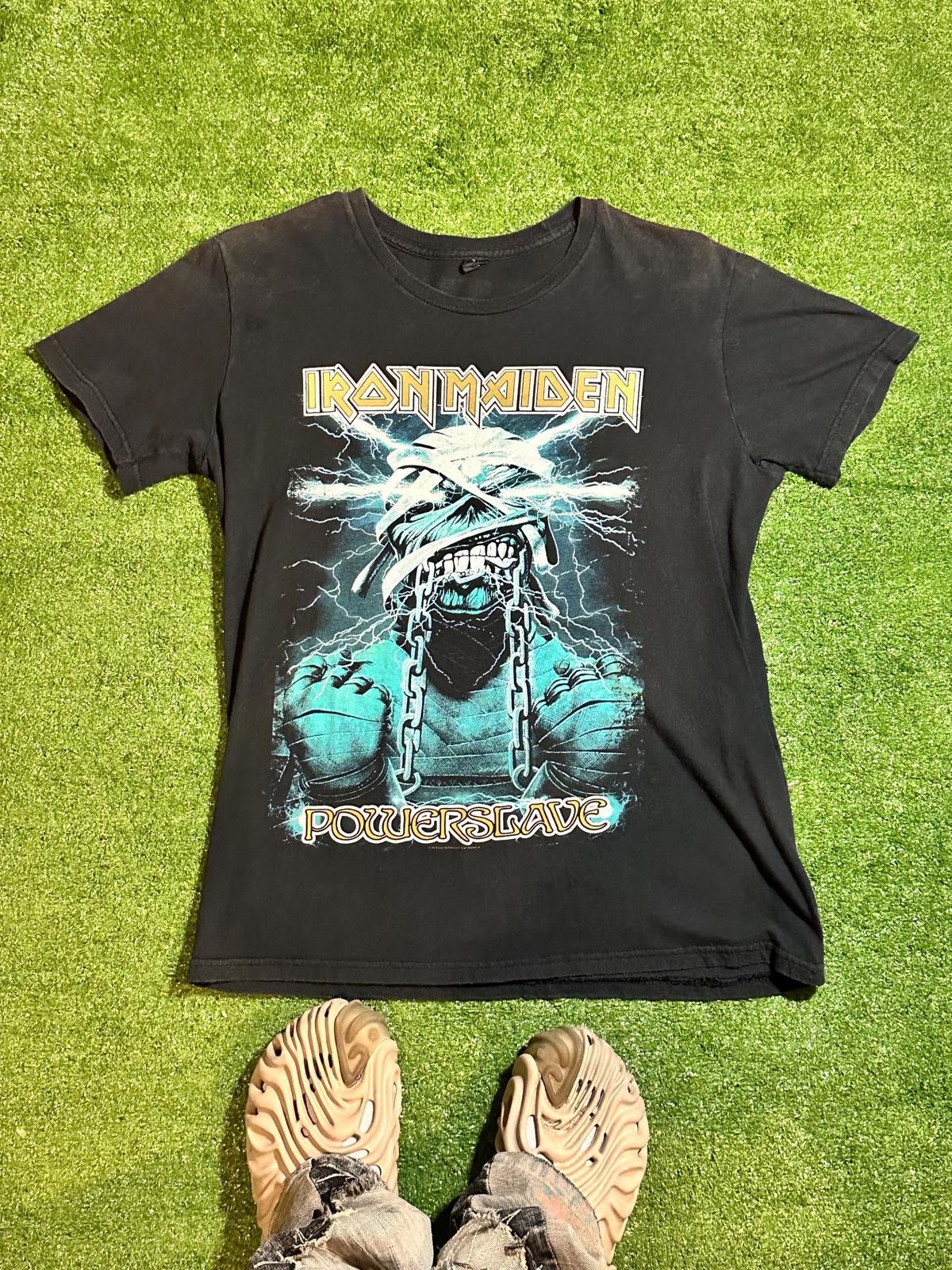 Iron Maiden Vintage Iron Maiden Powerslave Graphic Band T-Shirt Size S / US 4 / IT 40 - 1 Thumbnail