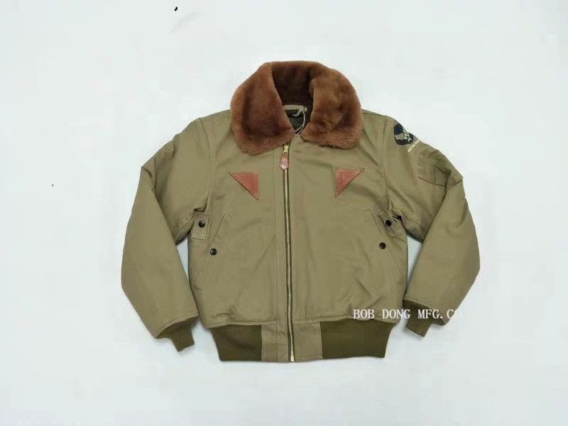 Vintage BOB DONG Replicated B-15A Military Flight Jacket Size US XXS / EU 40 - 1 Thumbnail