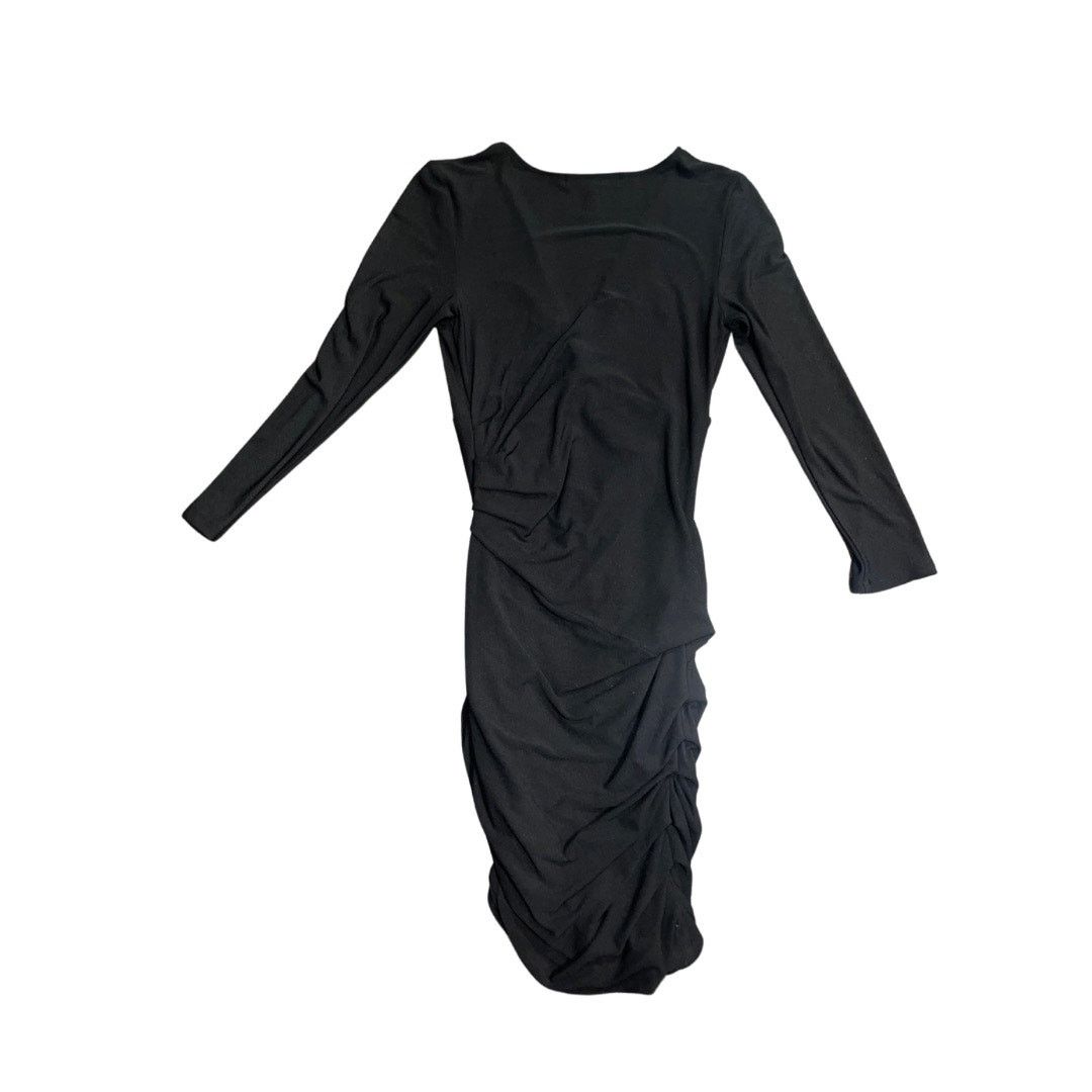 Bcbgmaxazria BCBGMAXAZRIA Dress Mid Length Ruched Cocktail Medium Fitted Size M / US 6-8 / IT 42-44 - 3 Thumbnail