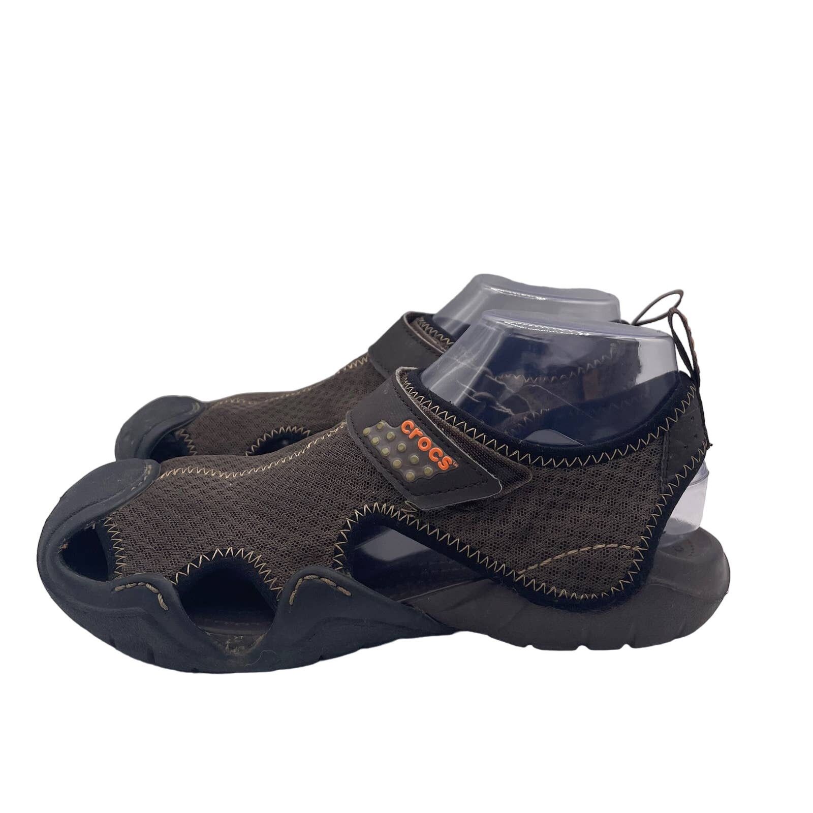 Crocs Swiftwater Mesh Sandals Water Brown Mens