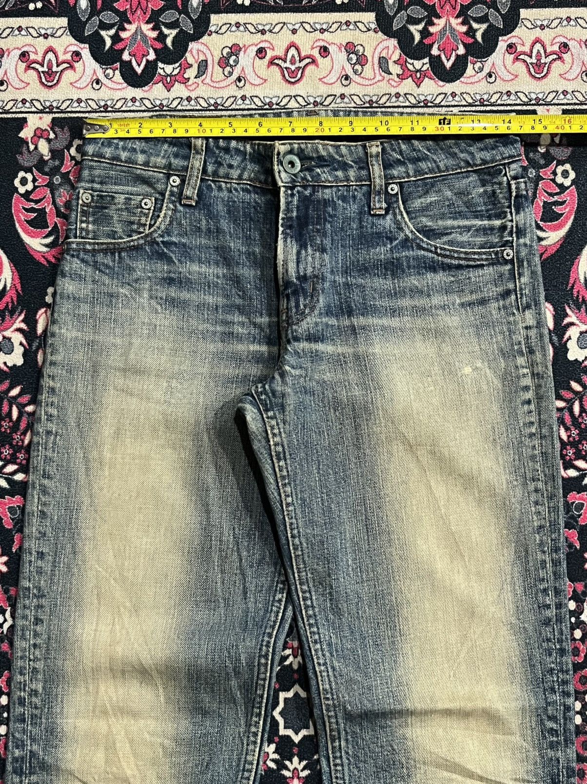 Japanese Brand Japanese Brand Rusty Blue Faded Washed Distressed Jeans Size 26" / US 2 / IT 38 - 11 Thumbnail
