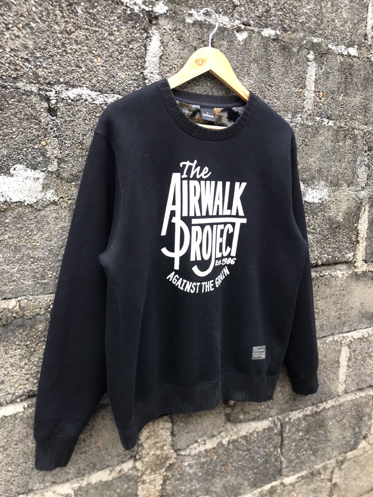 Airwalk × Sex Skateboards ⚡️Vintage Airwalk Project Round Neck Fleece Inside Sweatshirt Size US M / EU 48-50 / 2 - 2 Thumbnail