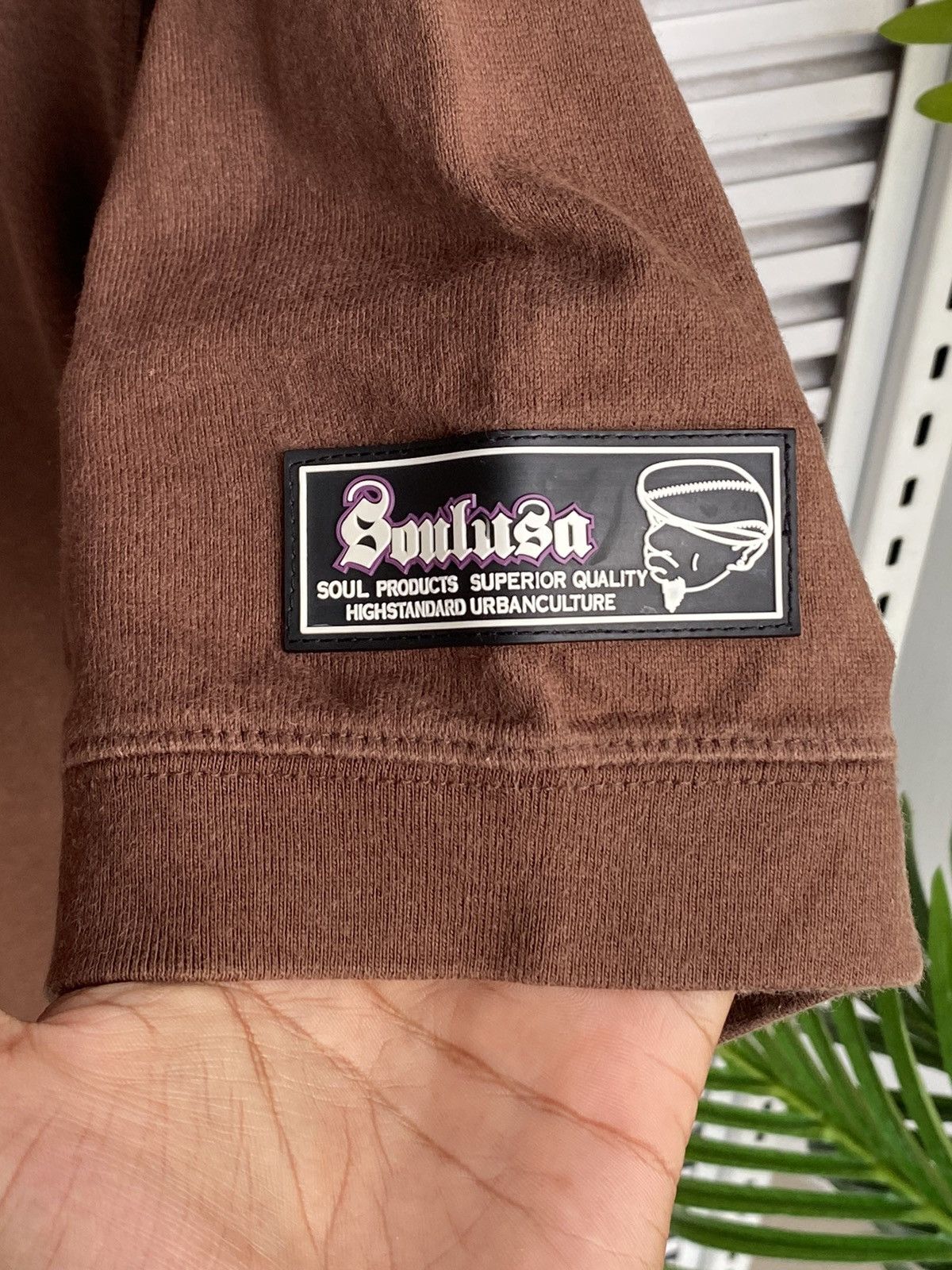 Japanese Brand × Rap Tees × Vintage Vintage Soul Los Angeles Brown Varsity / Travis Flacko Scott Size US L / EU 52-54 / 3 - 5 Thumbnail