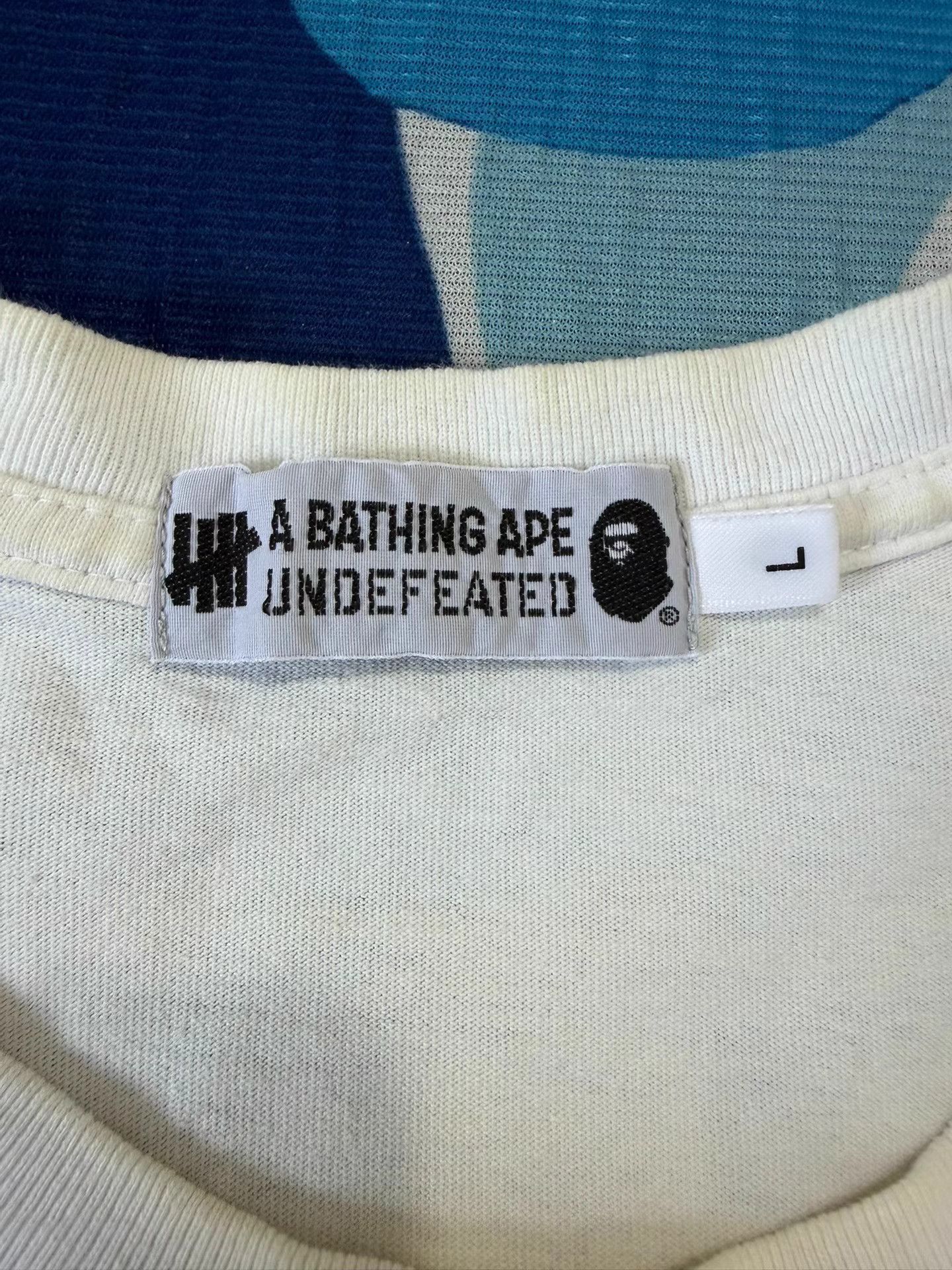 Bape Bape x Undefeated Long Sleeve Tee Size US L / EU 52-54 / 3 - 4 Thumbnail