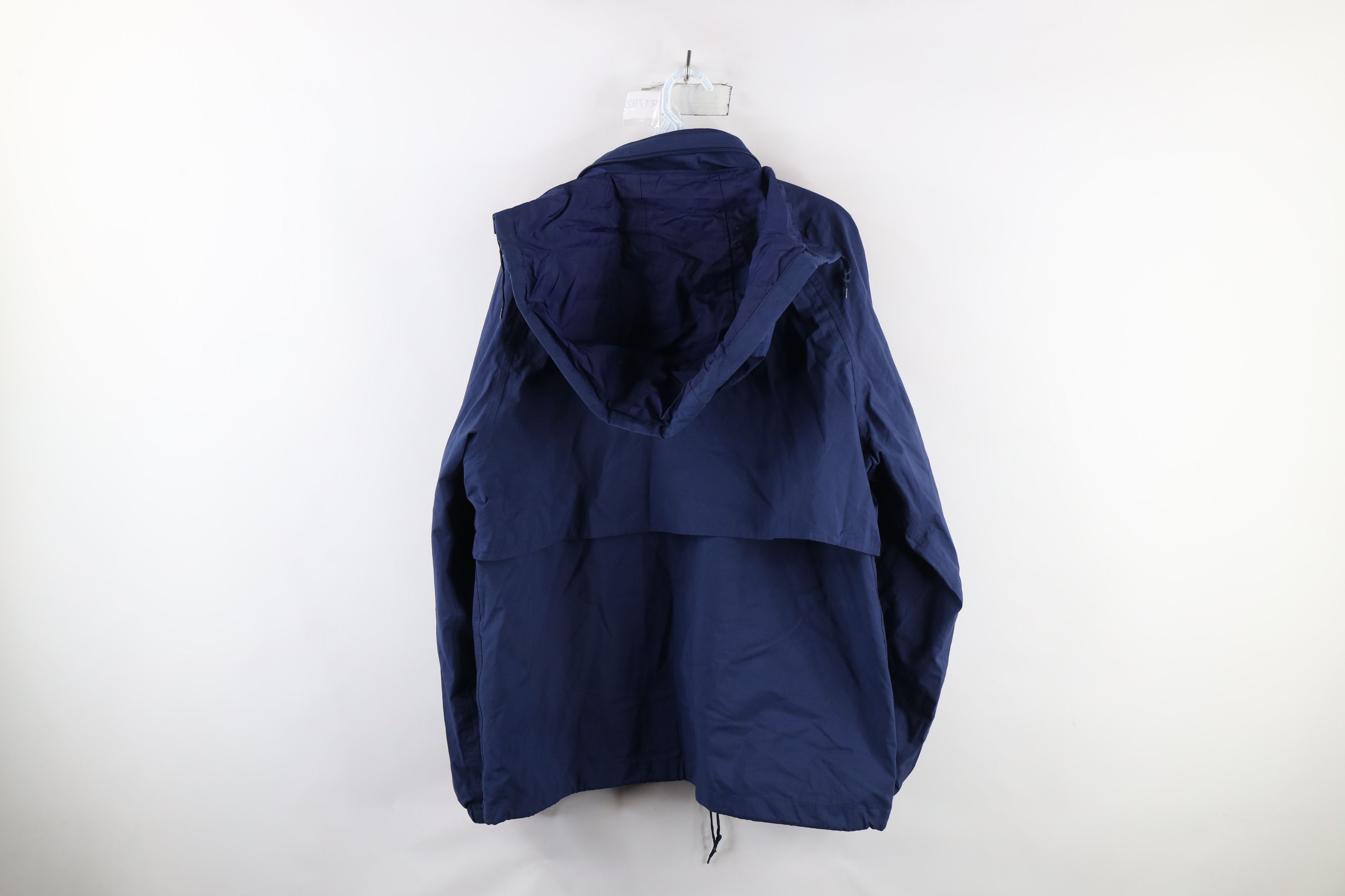 Eddie Bauer × Vintage Vintage 90s Eddie Bauer Goretex Hooded Rain Jacket Blue Size US L / EU 52-54 / 3 - 14 Thumbnail