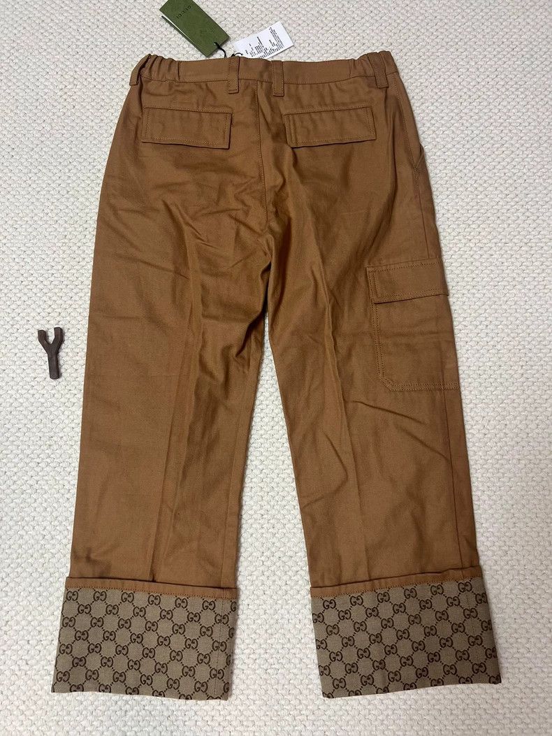 Gucci Gucci SS23 GG Full Print Logo Flip Jeans 2502-Nextarrow Size US 30 / EU 46 - 2 Thumbnail