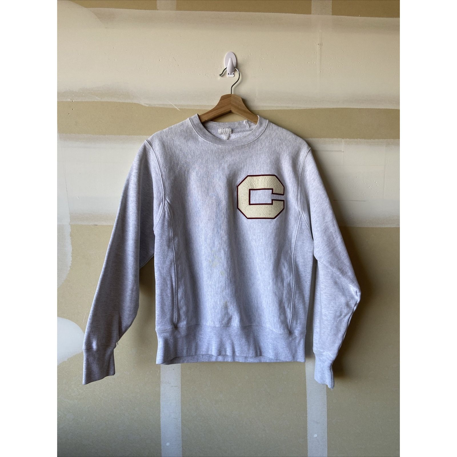 Vintage Champion Reverse Weave Big C Crewneck Sweatshirt Small Size US S / EU 44-46 / 1 - 1 Thumbnail