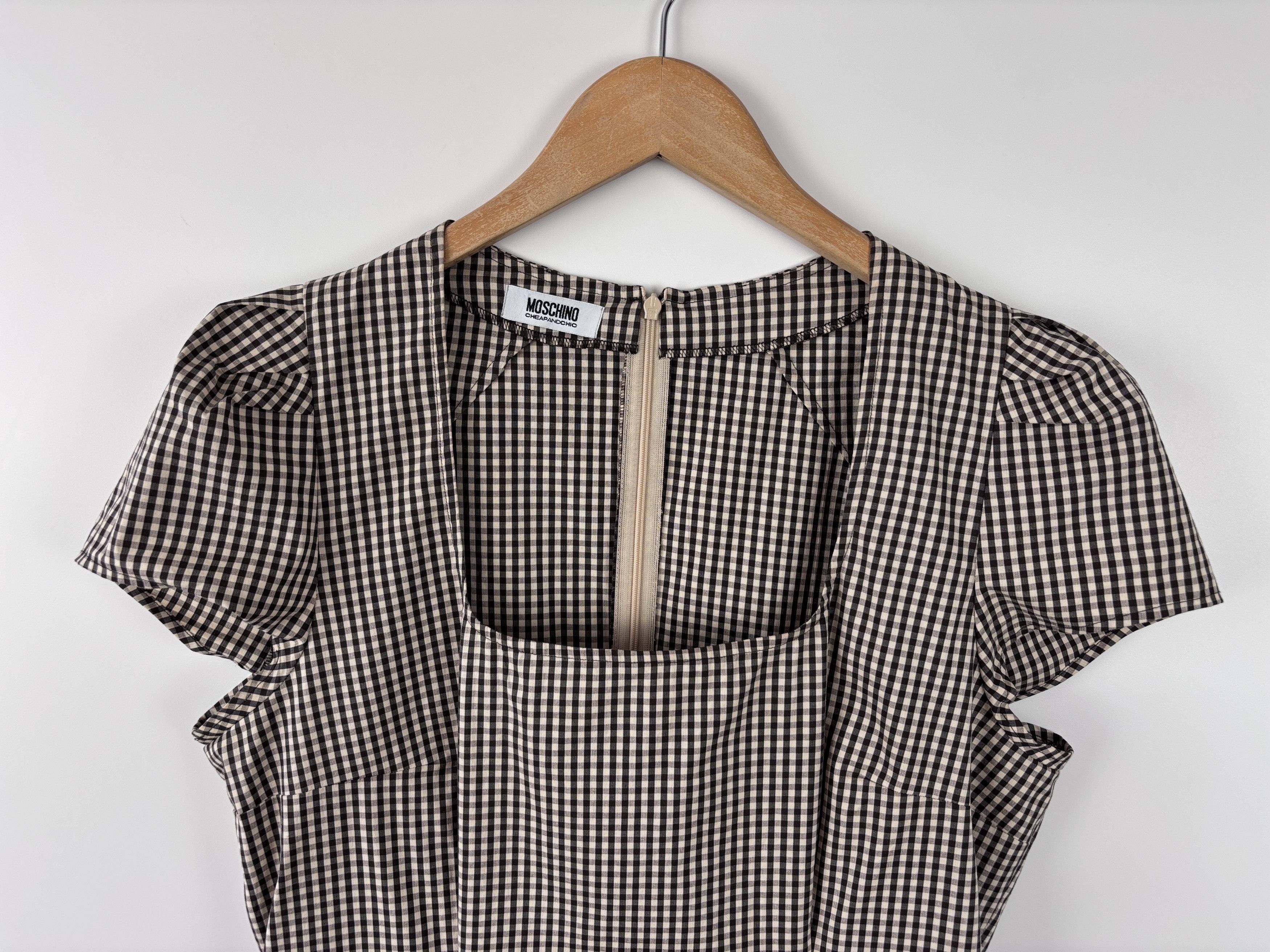 Moschino × Vintage Vintage Moschino Cheap & Chic Cheked Dress Size US 12 Size XL / US 12-14 / IT 48-50 - 2 Thumbnail