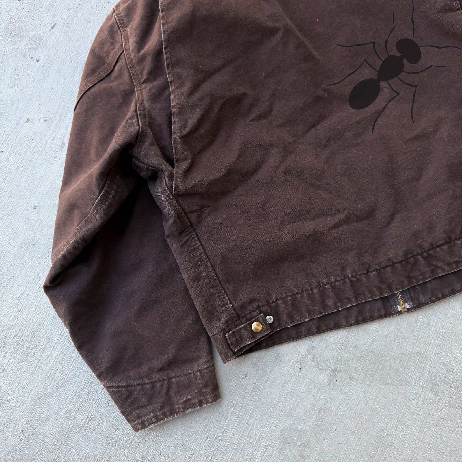 Carhartt × Vintage Carhartt J97 DKB brown Detroit work wear jacket Size US L / EU 52-54 / 3 - 8 Thumbnail