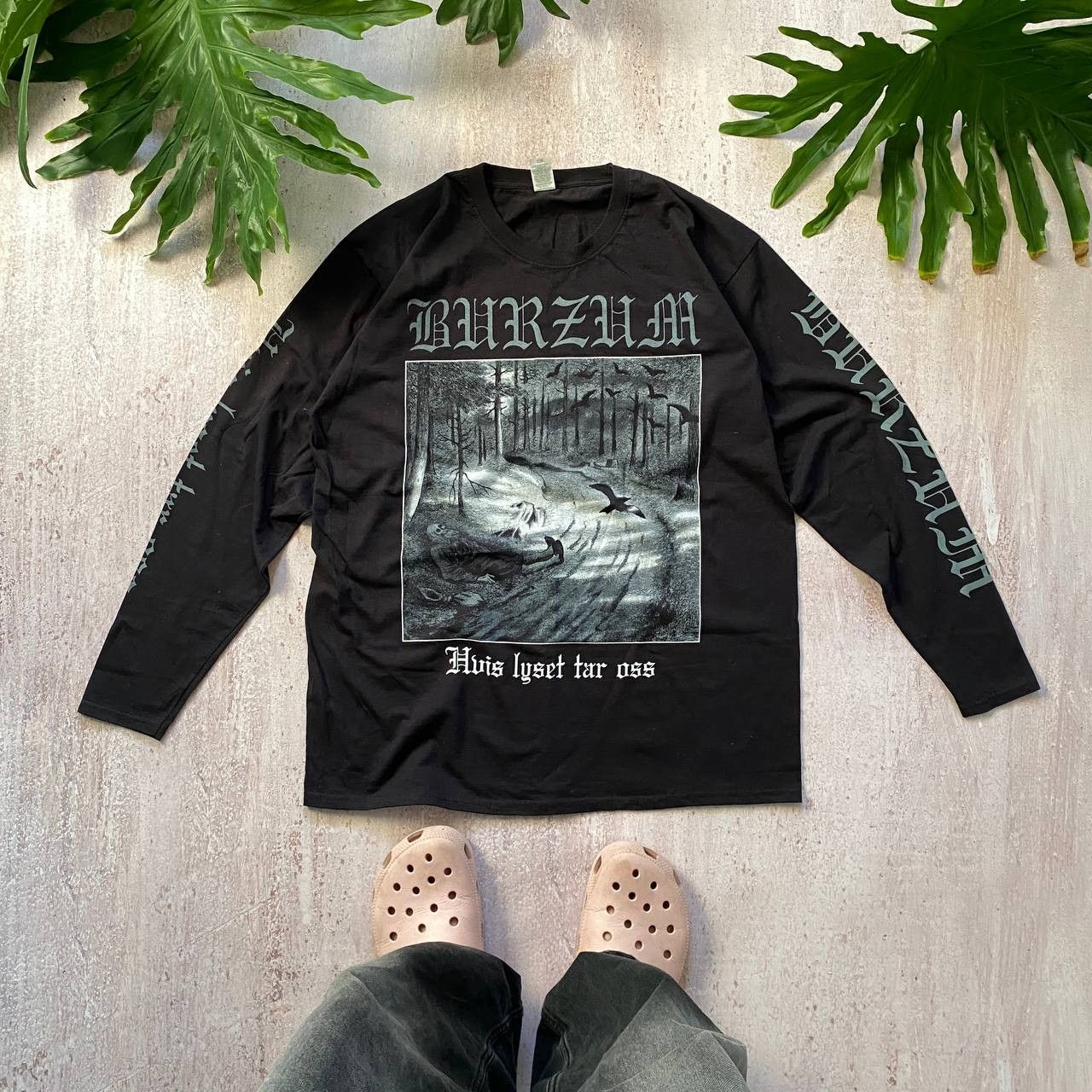 VINTAGE RARE BURZUM DEATH METAL BAND LONG SLEEVE