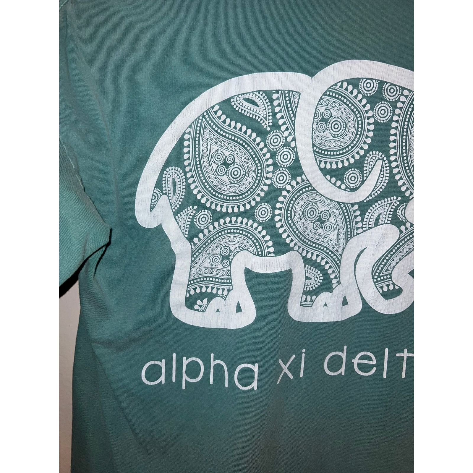 Comfort Colors Alpha Xi Delta Shirt Long Sleeve Elephant College Y2K Small Size US S / EU 44-46 / 1 - 6 Thumbnail