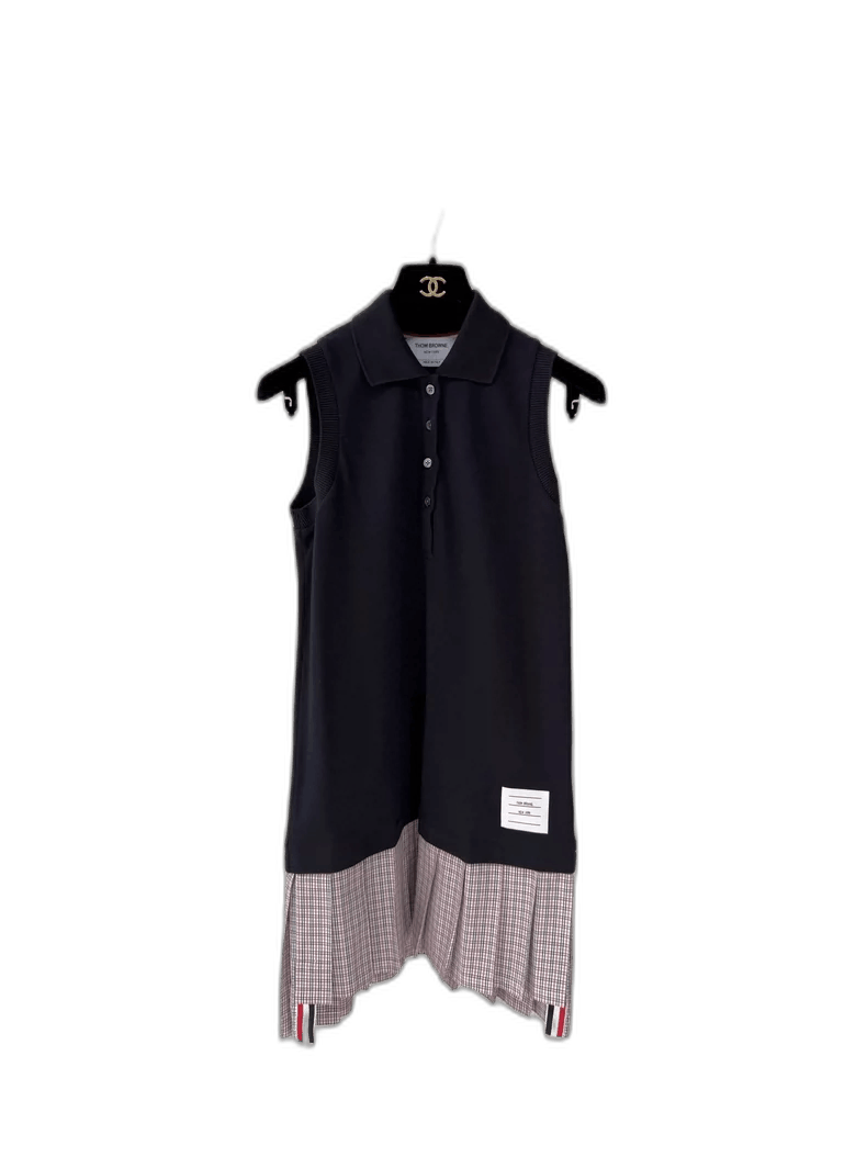 Thom Browne Thom Browne Sleeveless Polo Dress Size L / US 10 / IT 46 - 1 Thumbnail