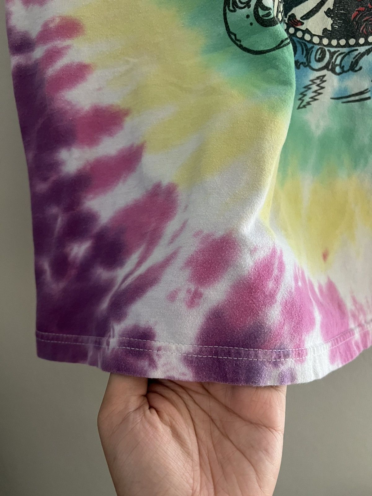 Band Tees Grateful Dead Tie Dye Skeleton Roses Tee 2XL Size US XXL / EU 58 / 5 - 7 Thumbnail