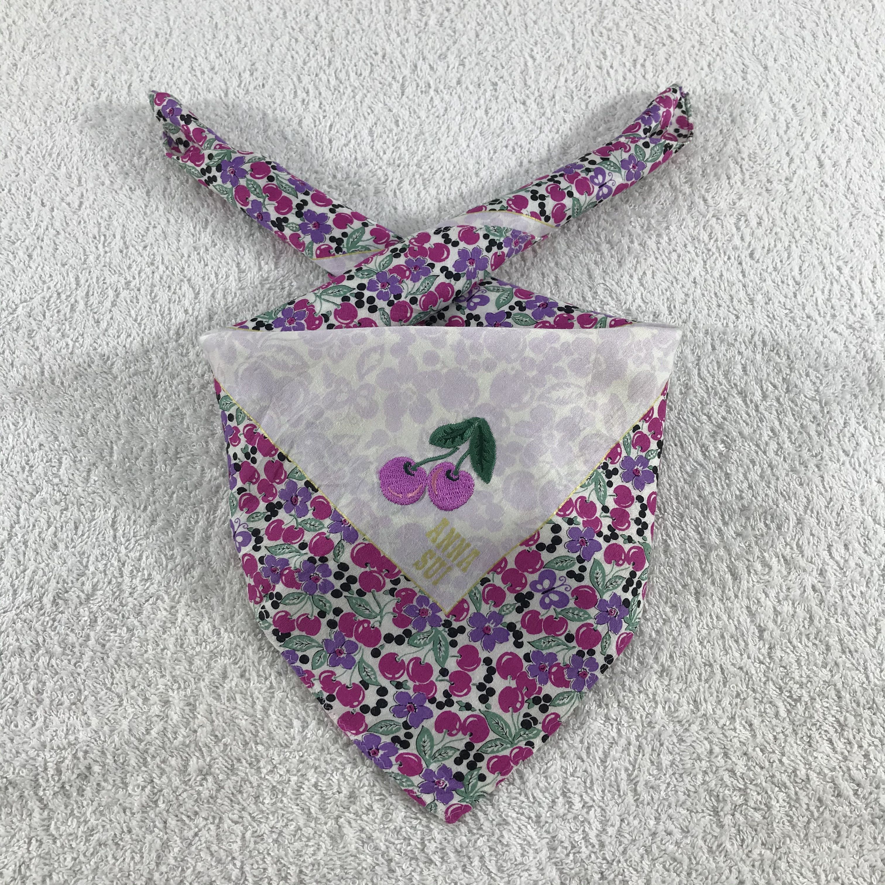 Anna Sui × Vintage Anna Sui Bandana / Handkerchief / Neckerchief - S252 Size ONE SIZE - 3 Thumbnail