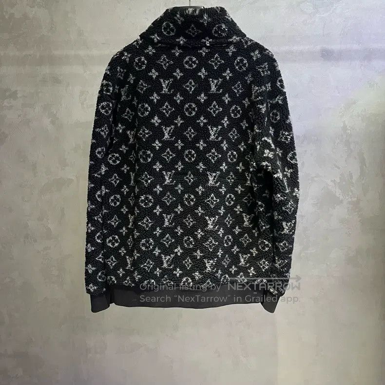 Louis Vuitton Louis Vuitton Black full-print jacquard polar fleece jacke Size US XL / EU 56 / 4 - 5 Thumbnail