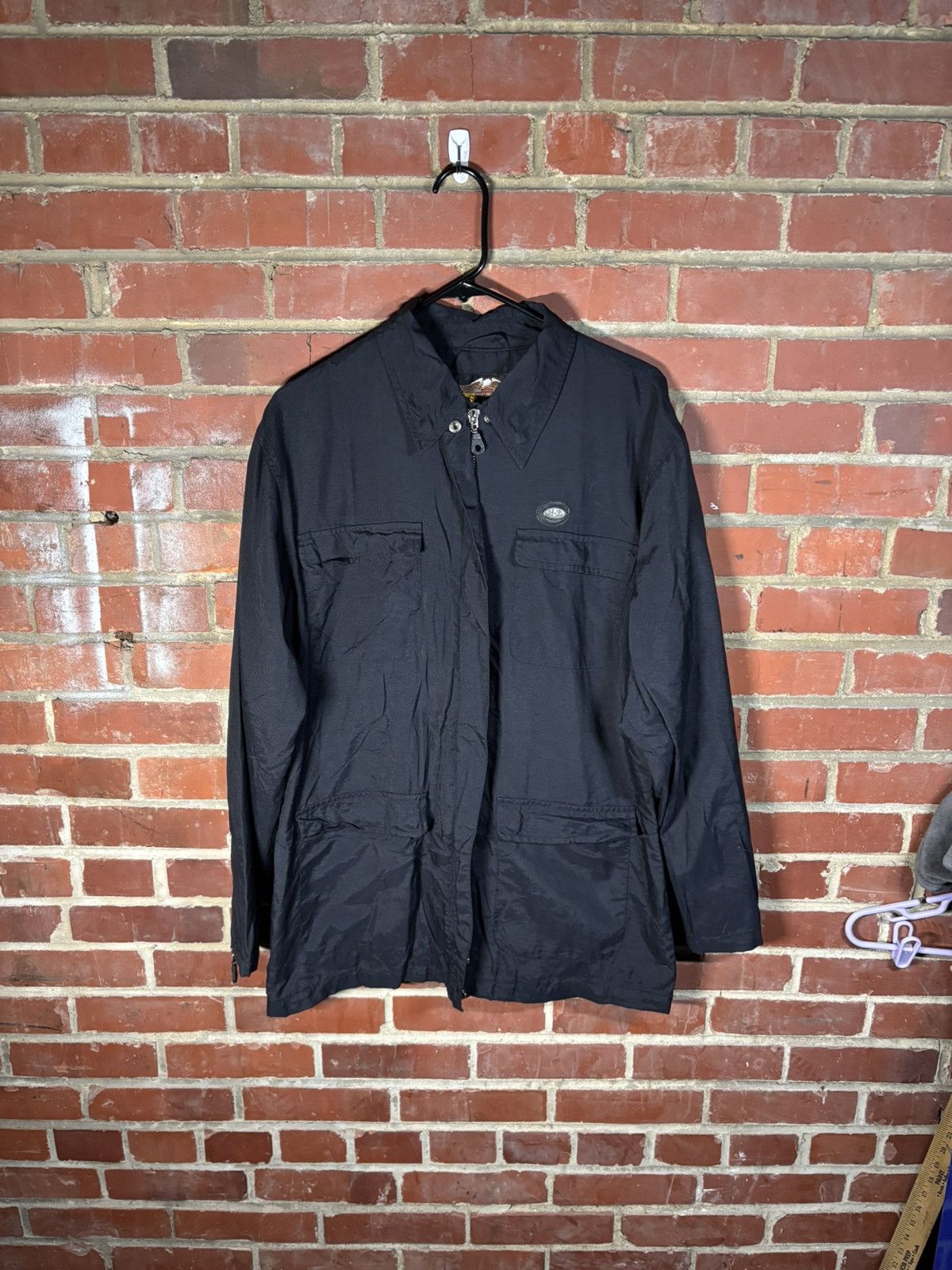 Harley Davidson Vintage Y2k Harley Davidson Zip Up Light Jacket Adult Large Size US L / EU 52-54 / 3 - 2 Thumbnail