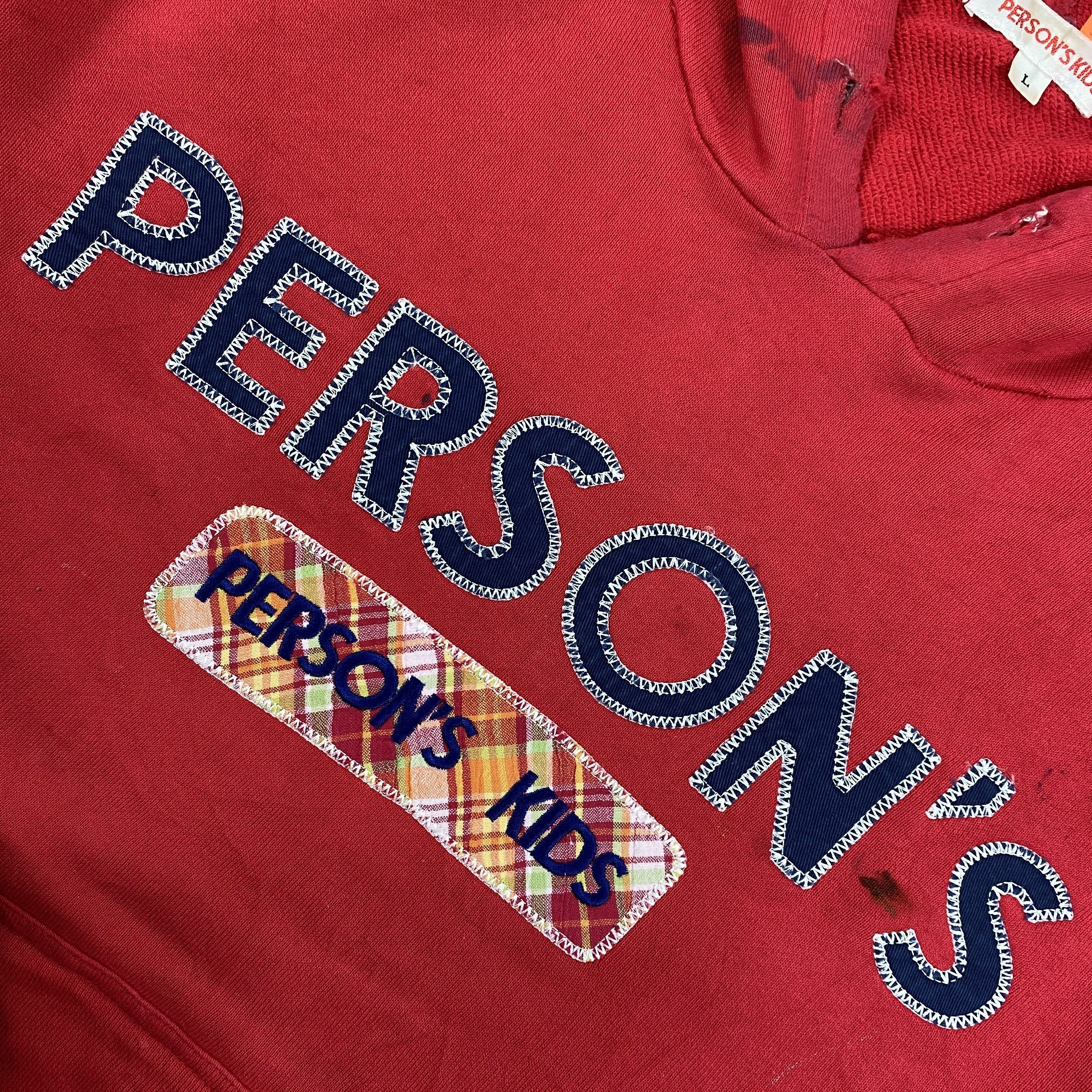 Japanese Brand Vintage Person's Kids Red Hoodie -SW151 Size US L / EU 52-54 / 3 - 6 Thumbnail