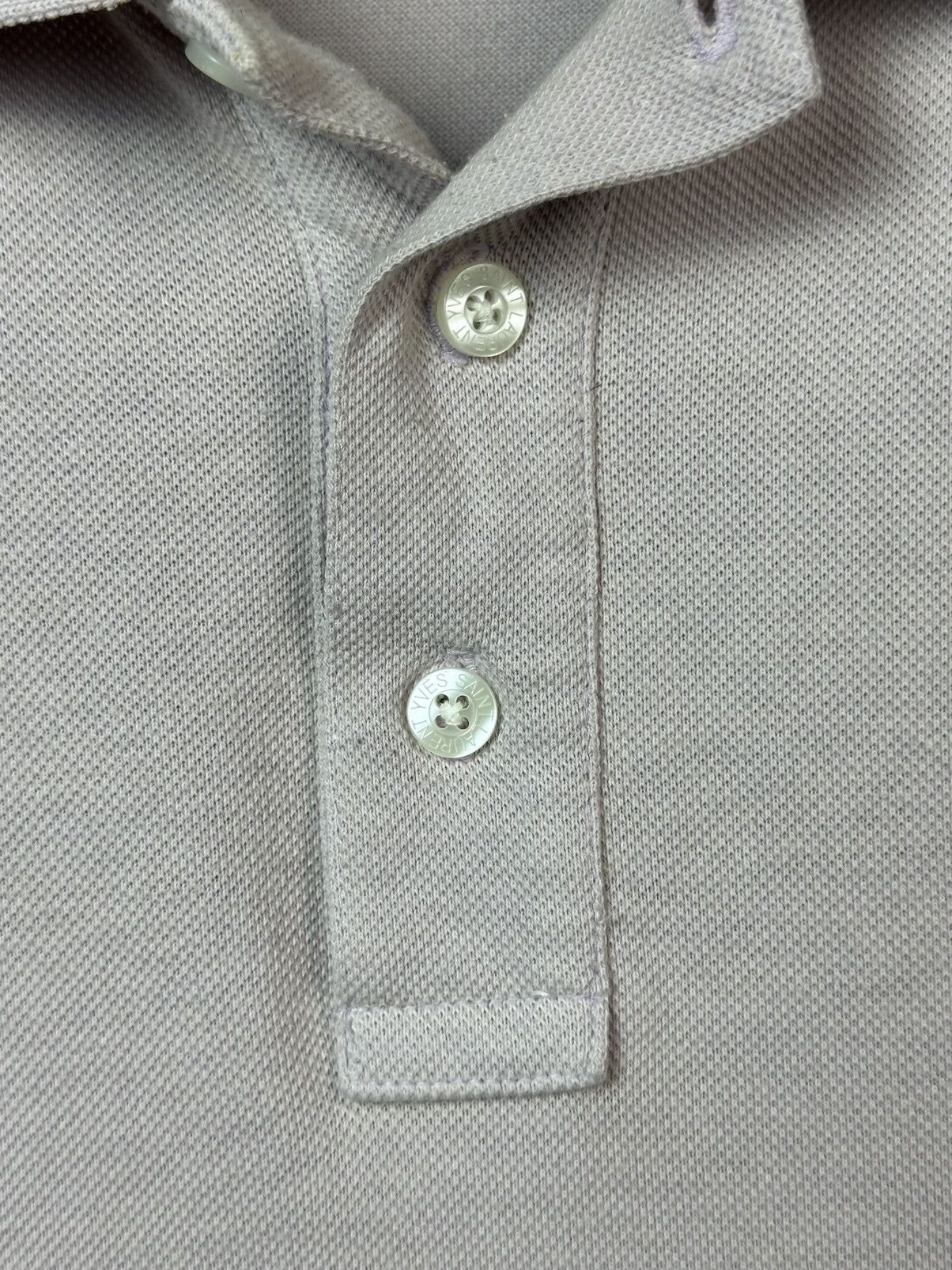 Yves Saint Laurent YSL YvesSaintLaurent Light Lilac Short Sleeve Cotton Polo Size US XXL / EU 58 / 5 - 12 Thumbnail