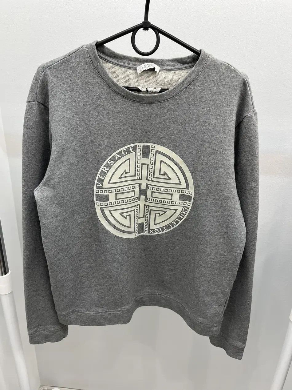 Versace Versace Collection Logo Printed Cotton Sweatshirt Size US S / EU 44-46 / 1 - 1 Thumbnail