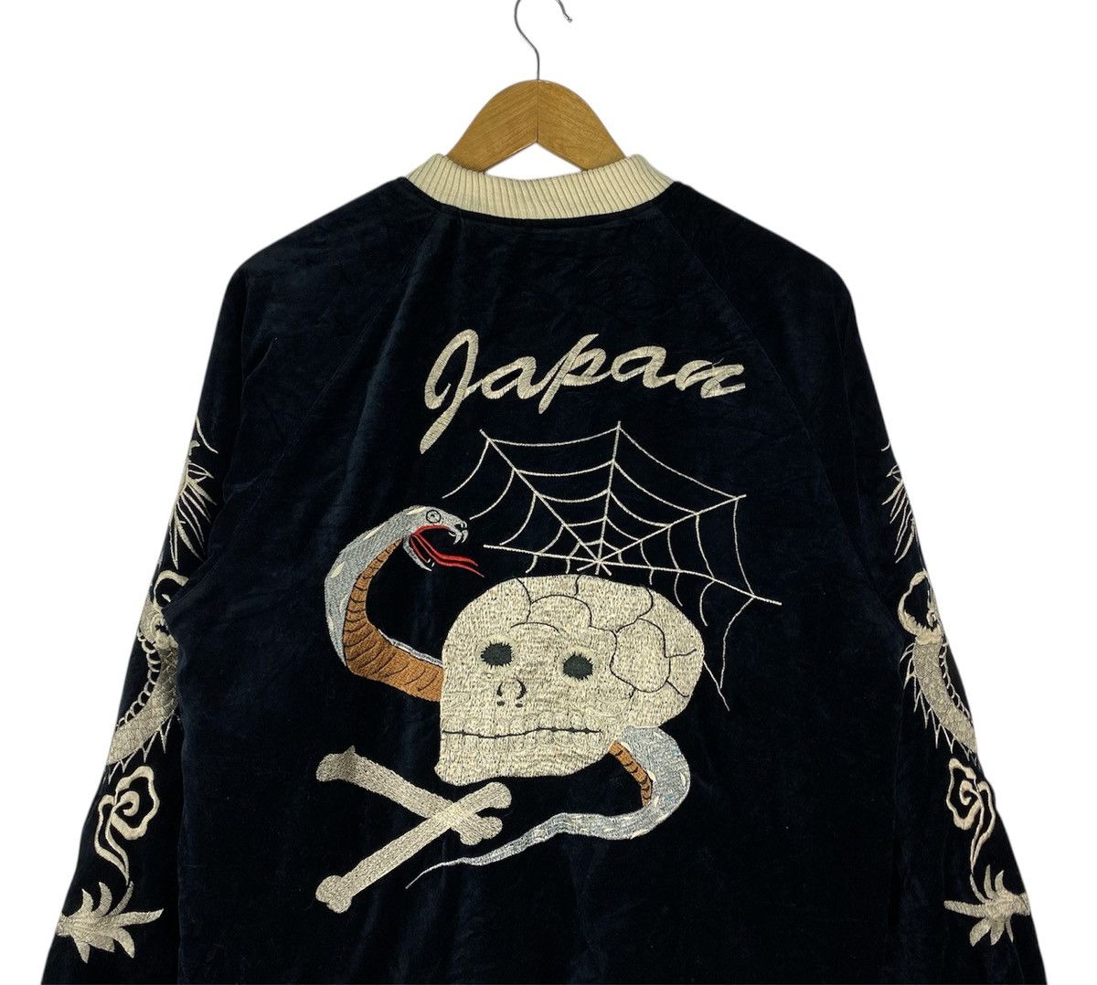 Japanese Brand Grail🔥Vintage Sukajan Rayon Reversible Bomber Jacket Size US L / EU 52-54 / 3 - 6 Thumbnail