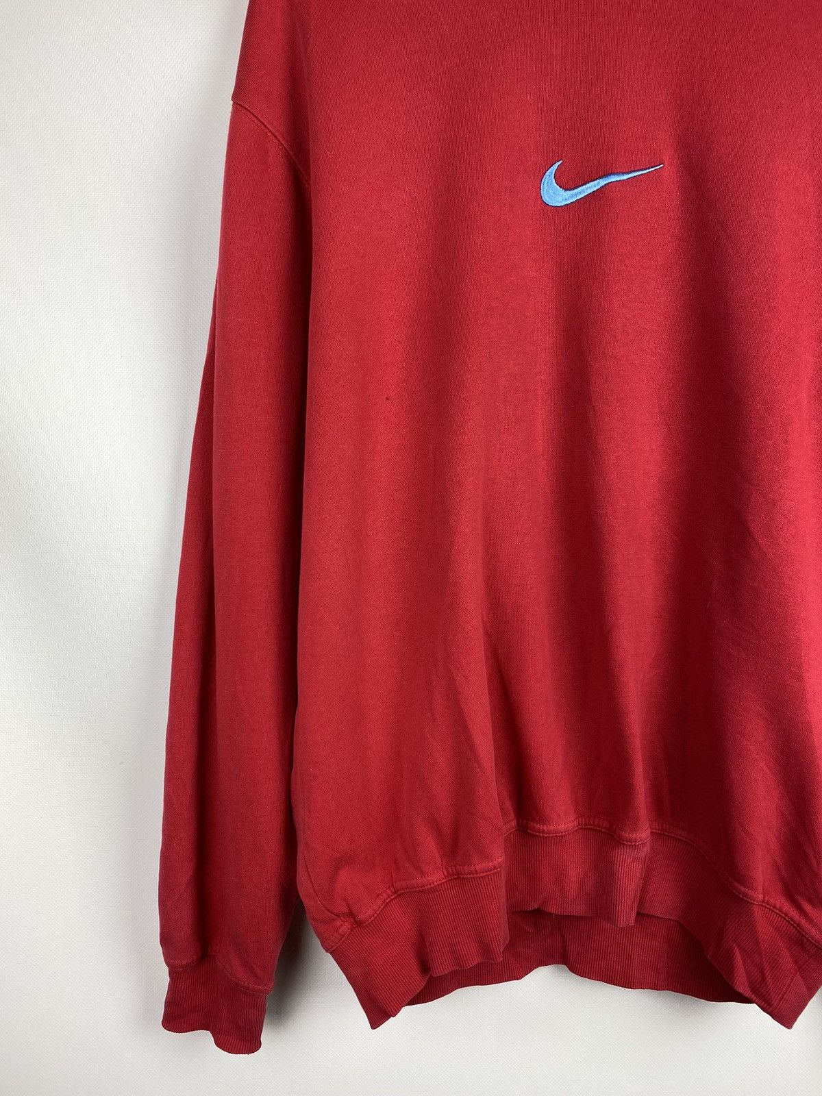 Nike VTG 90s Nike Center Logo men’s crewneck sweatshirt pullover Size US L / EU 52-54 / 3 - 5 Thumbnail