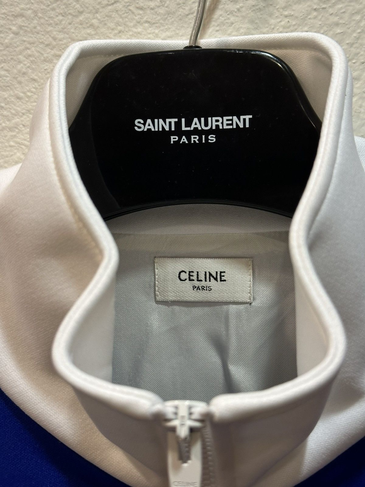 Celine × Hedi Slimane BNWT $1500 SS23 Tri Color Tracksuit Jacket L Size US L / EU 52-54 / 3 - 3 Thumbnail