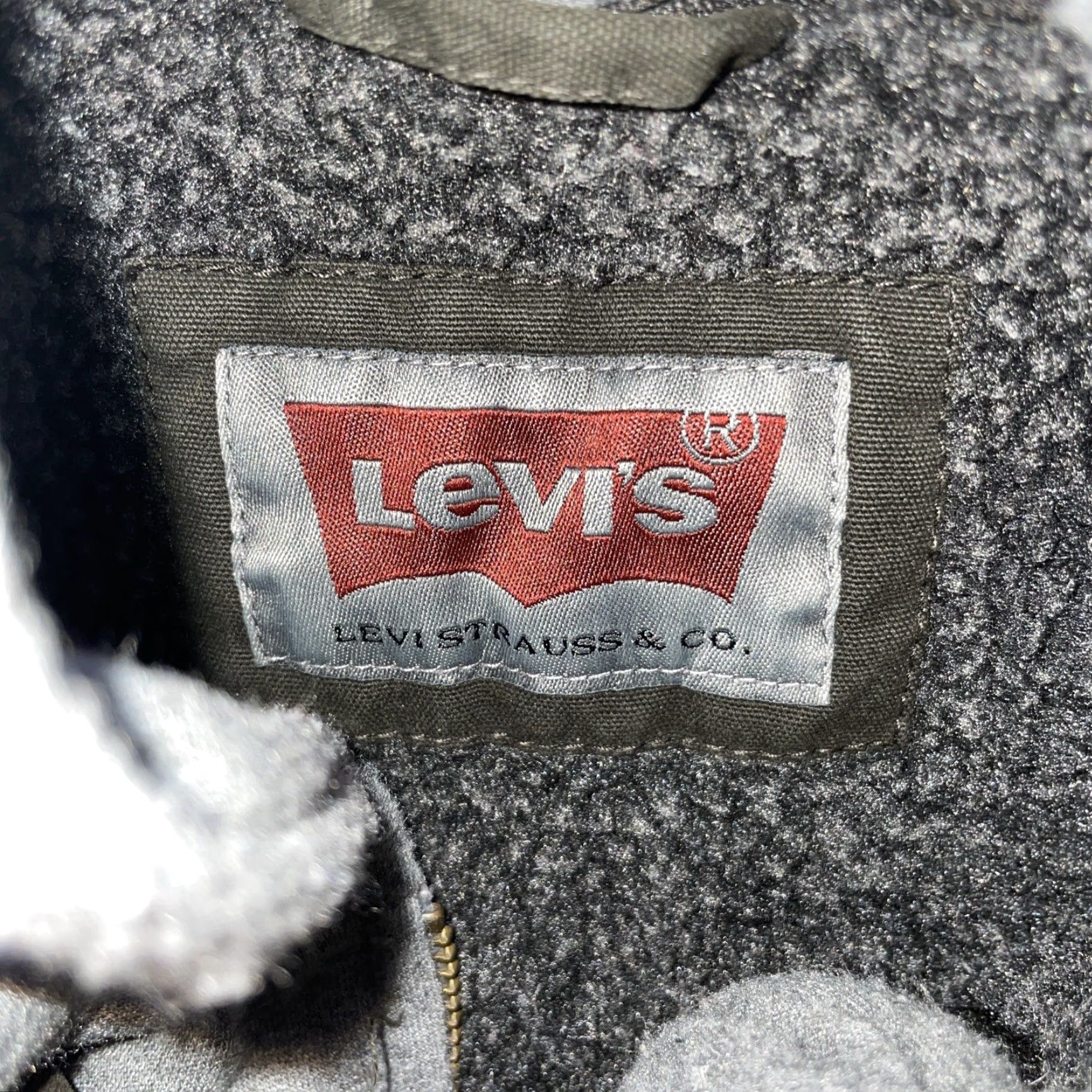 Levi's VINTAGE Levi's Jacket Gray Denim Mens S Denim Overcoat Levis Straus Co Blue 90s Mens Size US S / EU 44-46 / 1 - 2 Thumbnail