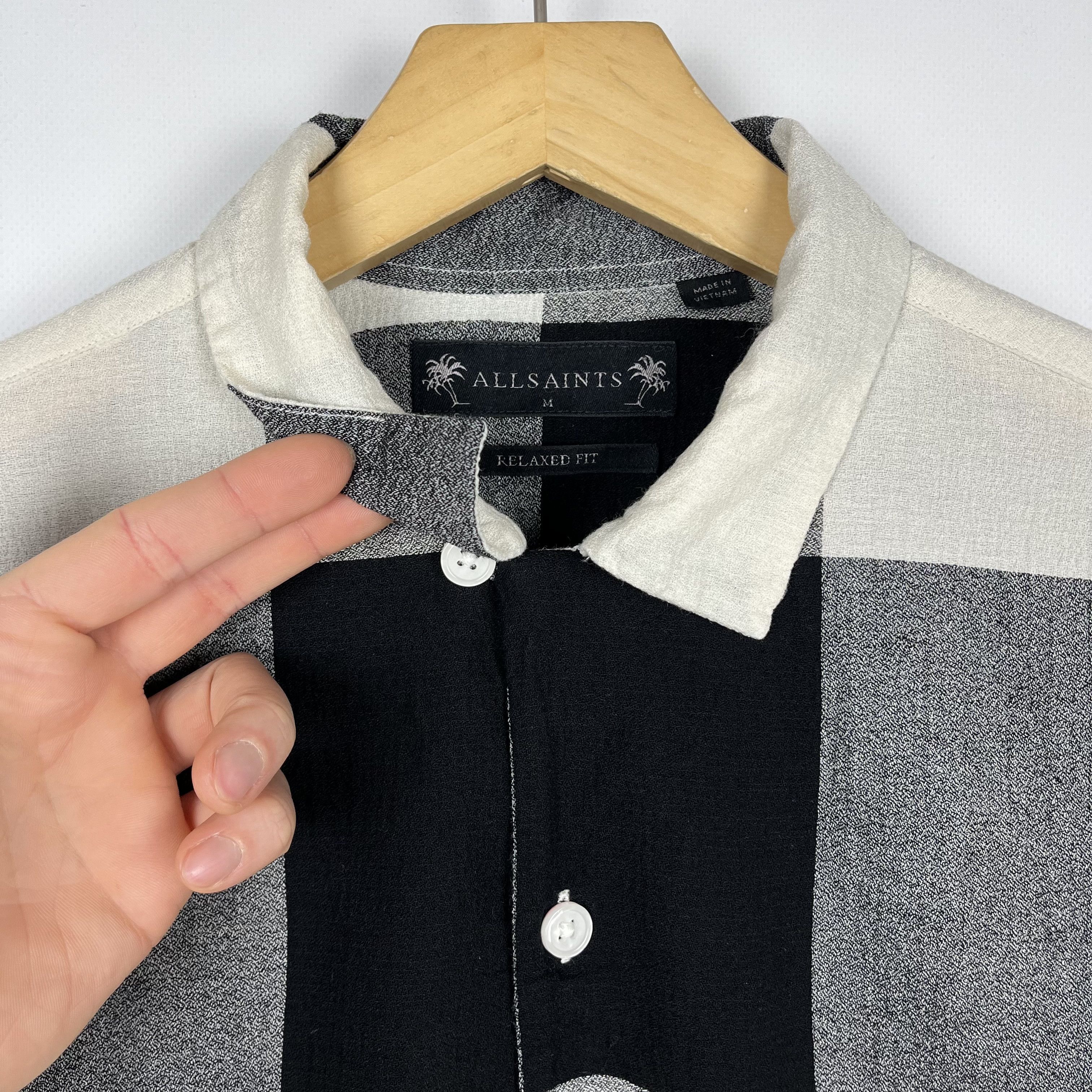 Allsaints AllSaints Lausanne Checkered Long Sleeve Button Up Shirt Size US M / EU 48-50 / 2 - 8 Thumbnail