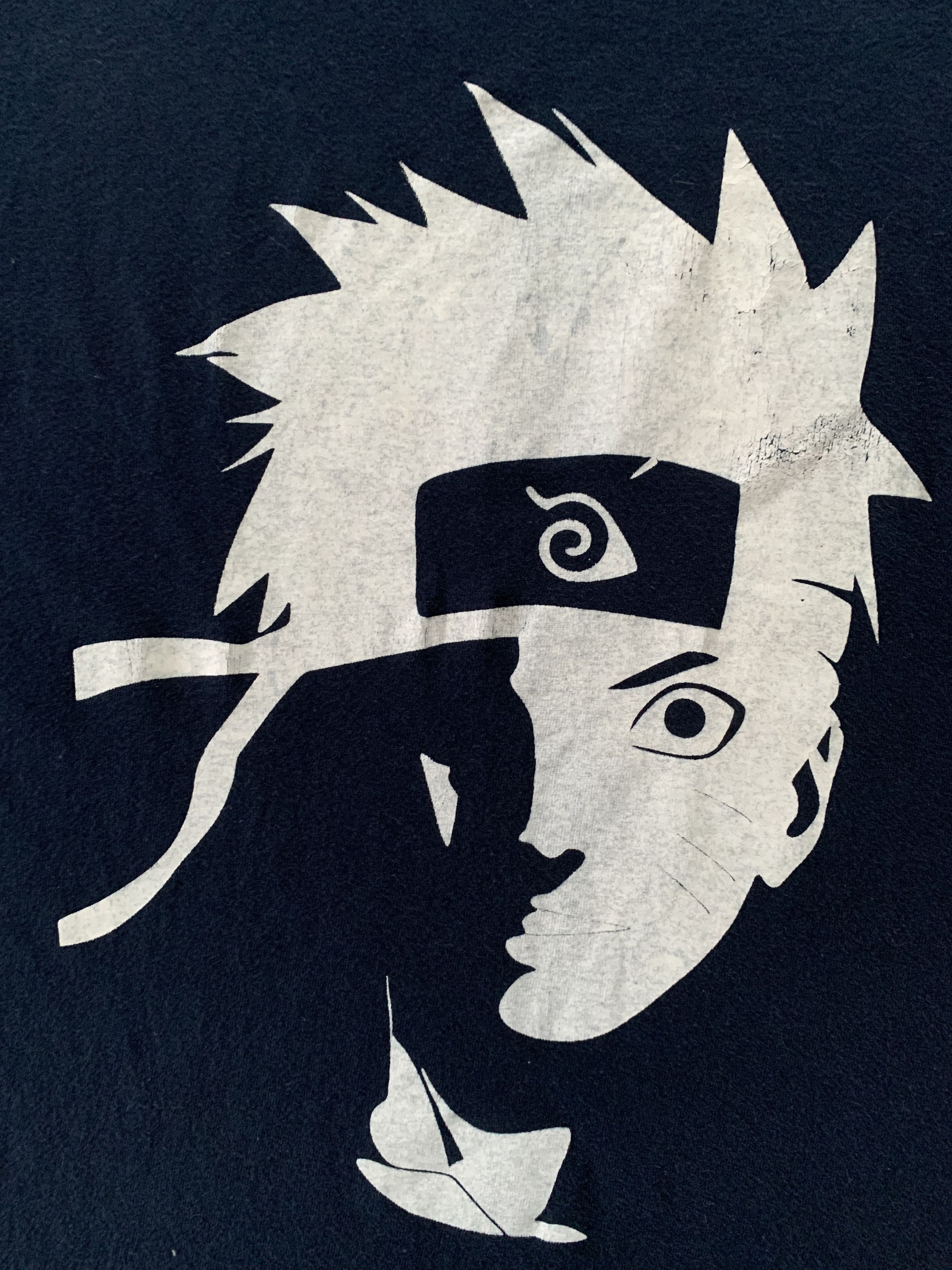 Anime × Japanese Brand × Vintage Rare Anime Naruto Uzumaki Big Print T Shirt Size US XL / EU 56 / 4 - 7 Thumbnail