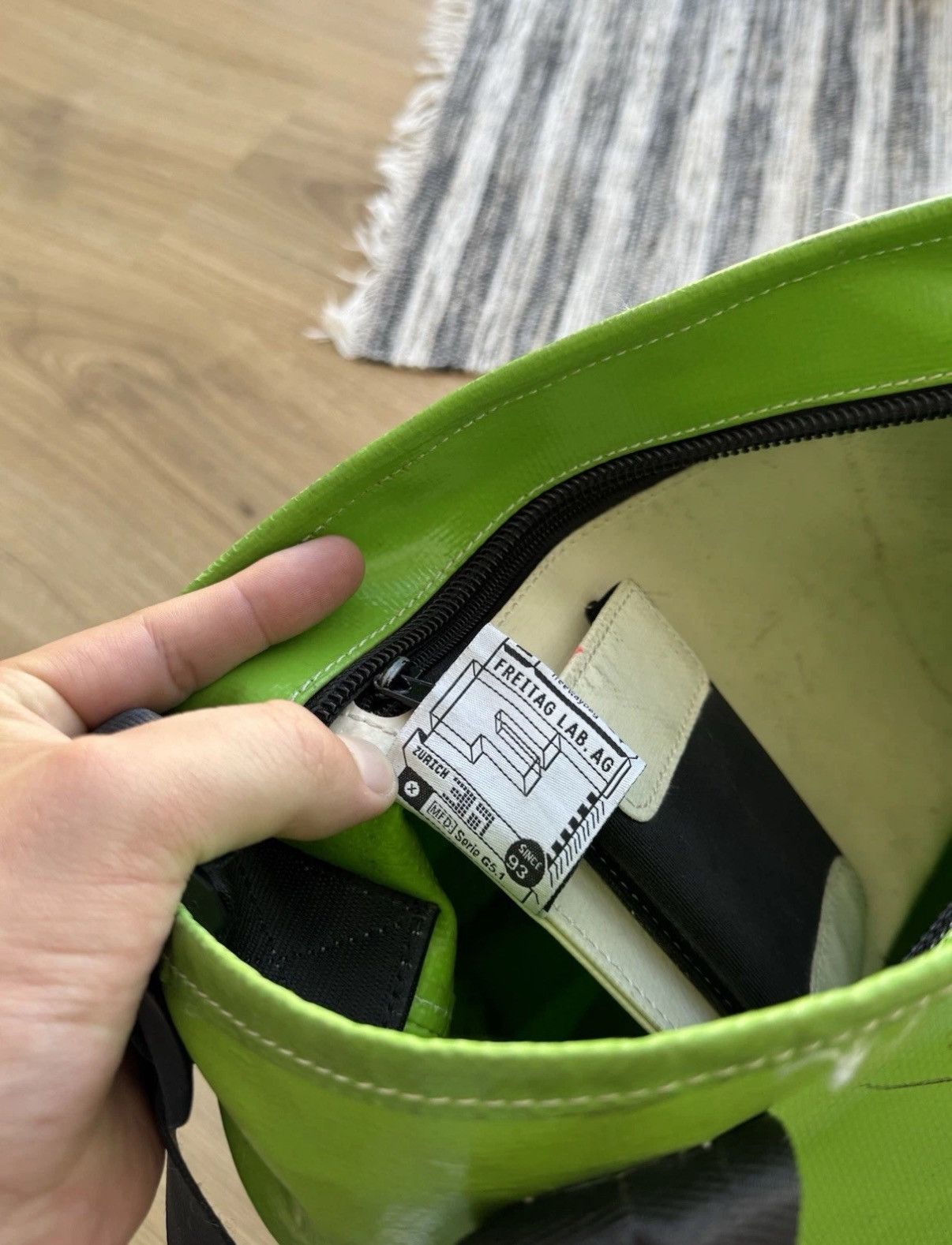 Freitag Freitag Handbag F203 Vintage Green Crossbody Shoulder Bag Size ONE SIZE - 16 Thumbnail