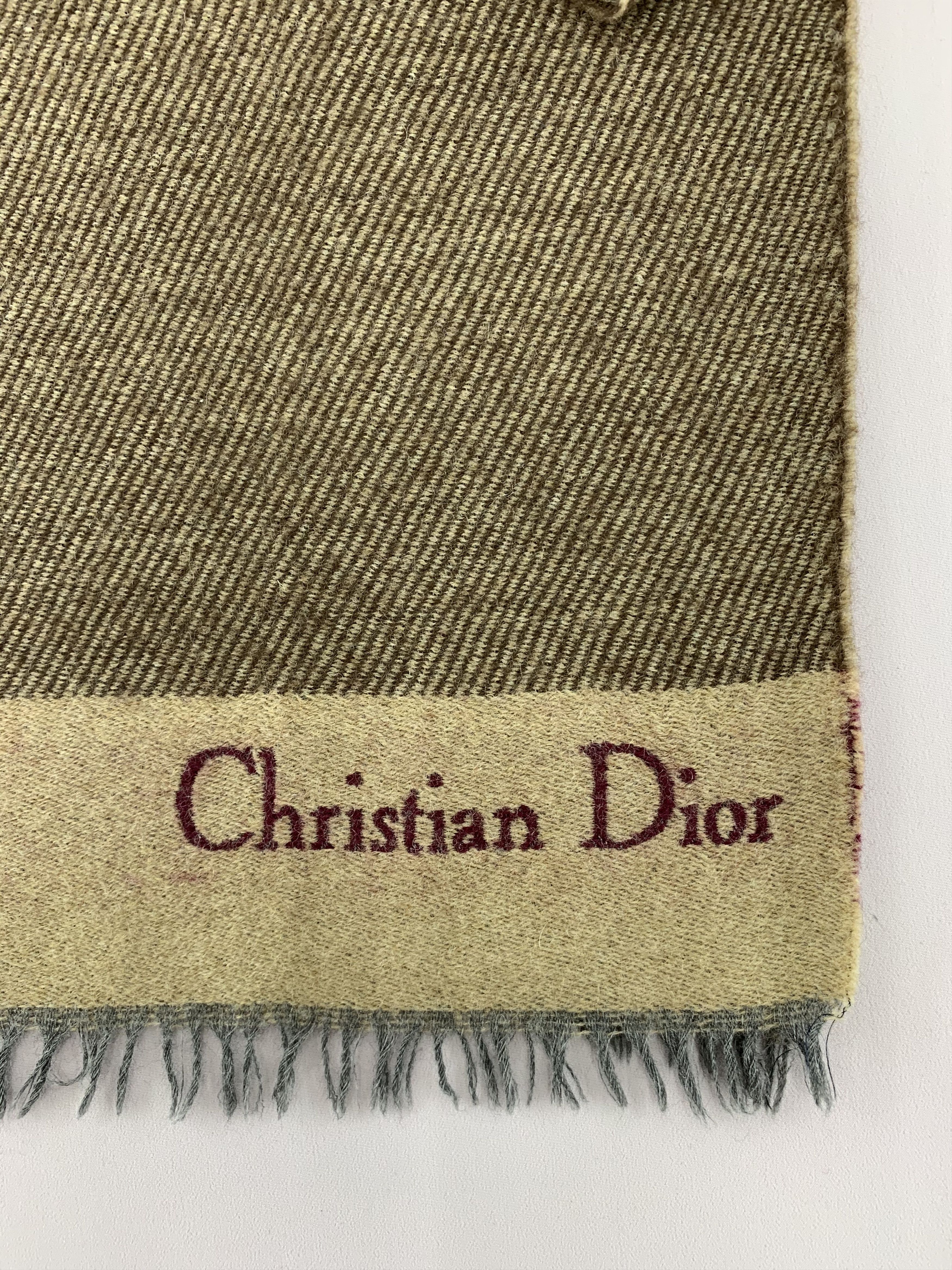 Christian Dior Monsieur Christian Dior Scarf Wool Muffler Neck Wrap BL5159 Size ONE SIZE - 5 Thumbnail