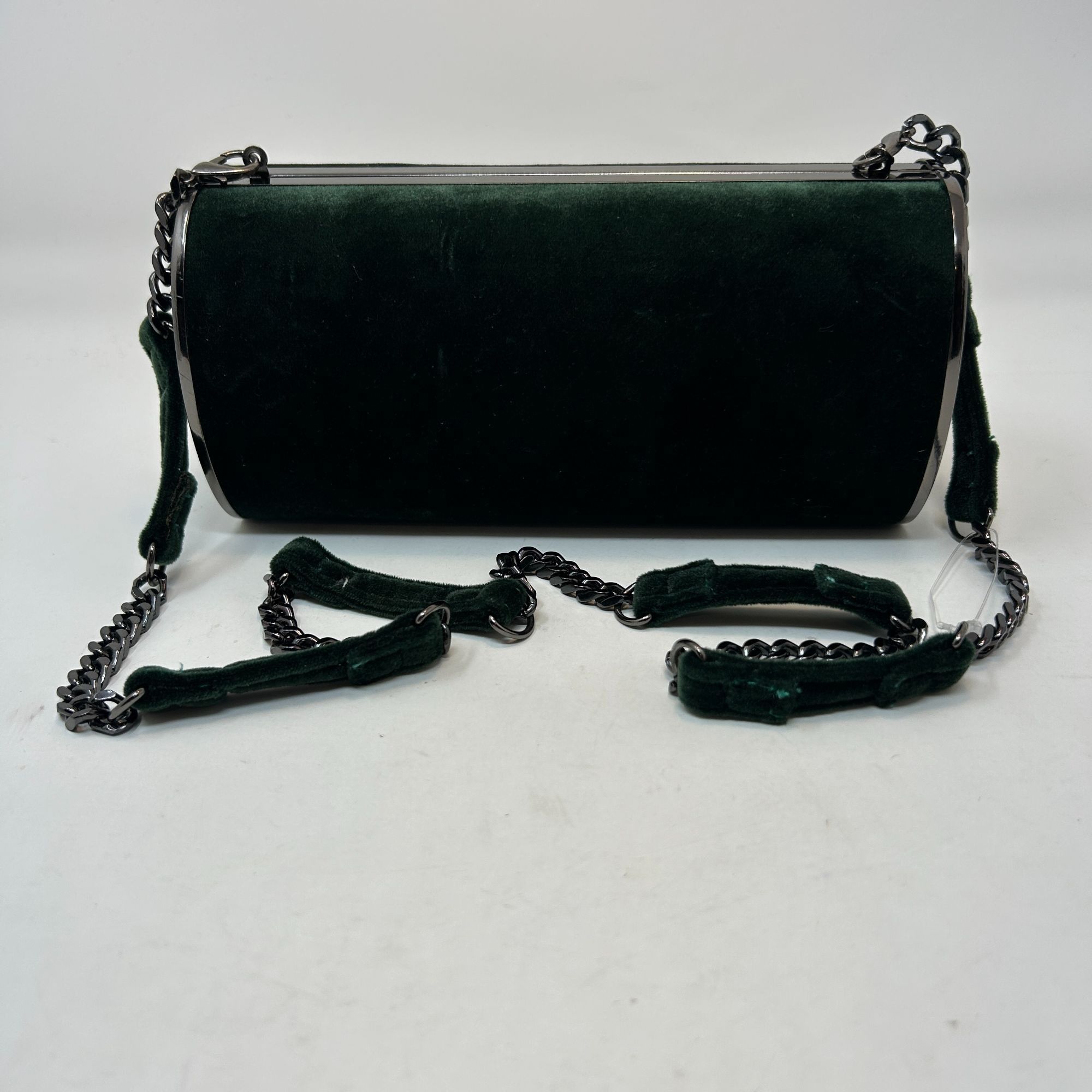 Topshop Topshop Velvet Cylinder Evening Bag Crossbody Tube Clutch w/ Size ONE SIZE - 2 Thumbnail