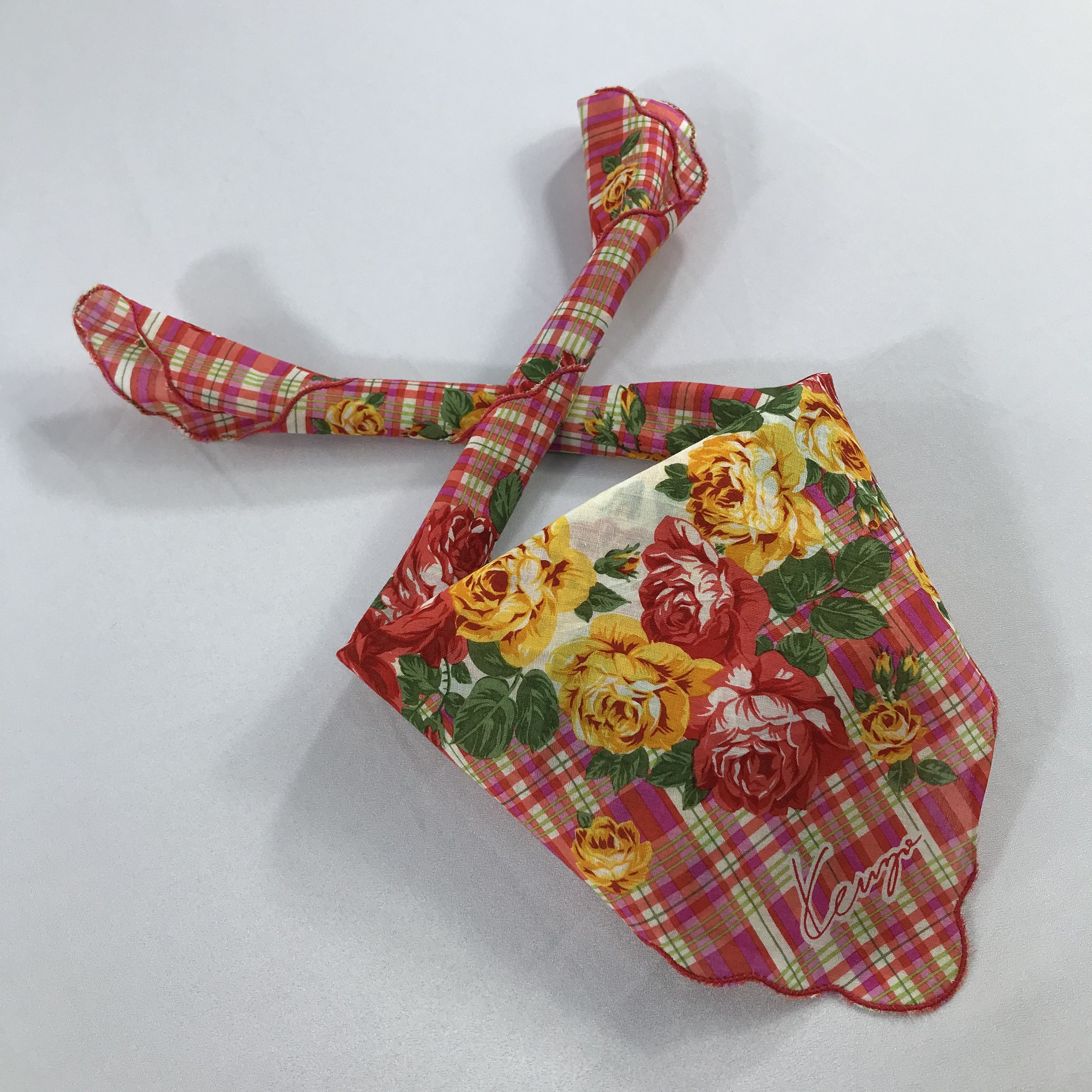 Kenzo × Vintage Kenzo Bandana / Handkerchief / Neckerchief - S2289 Size ONE SIZE - 4 Thumbnail