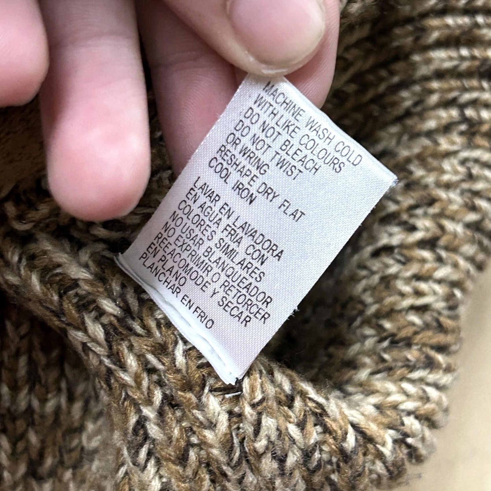 Vintage Vintage Carolyn Taylor Cardigan Sweater Womens Small Brown Full Zip Mock Neck Size S / US 4 / IT 40 - 4 Thumbnail