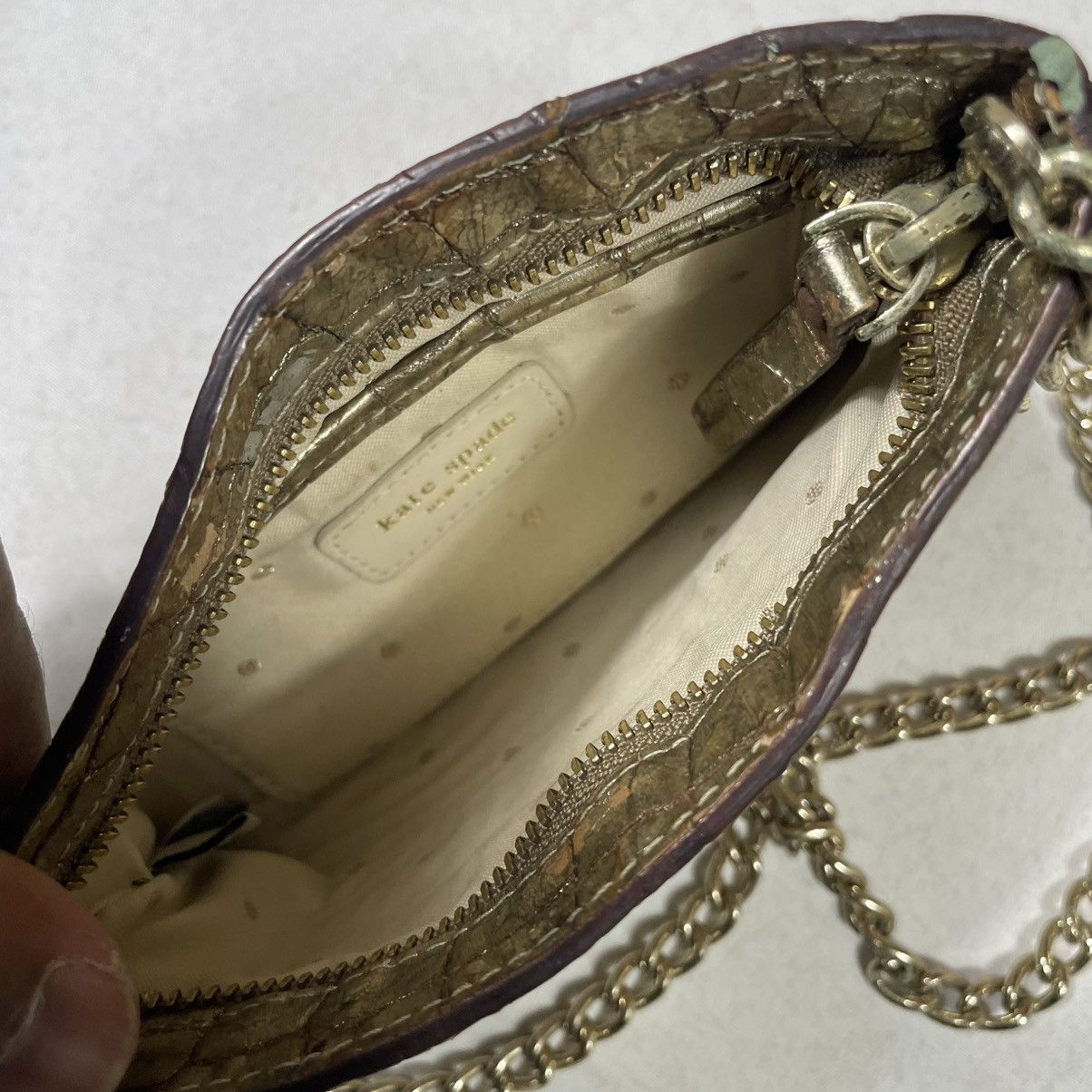 Kate Spade (A-115) KATE SPADE CHAIN SHOULDER SLING BAG Size ONE SIZE - 5 Thumbnail