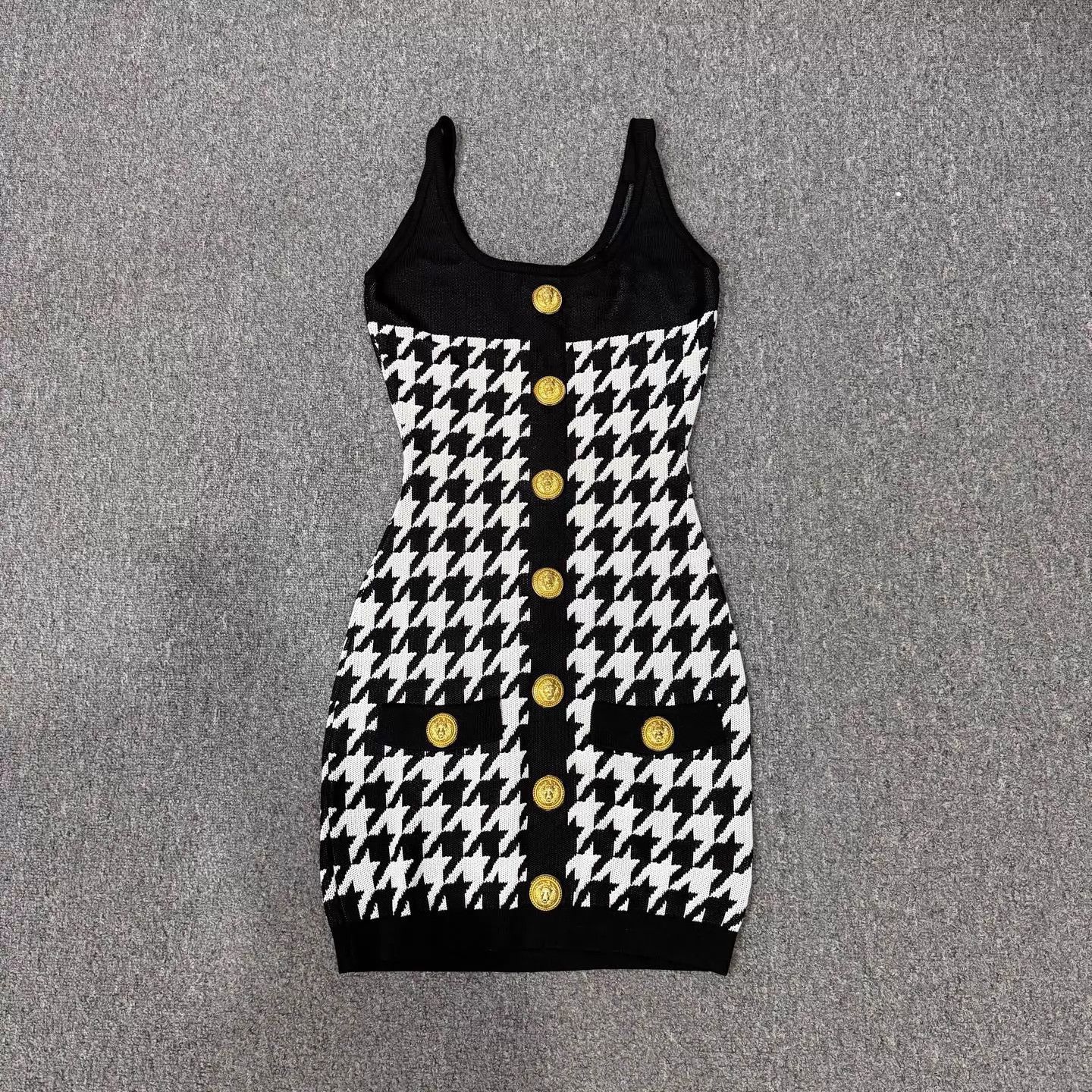 Balmain Balmain houndstooth knit 38 dress mint Size XS / US 0-2 / IT 36-38 - 1 Thumbnail