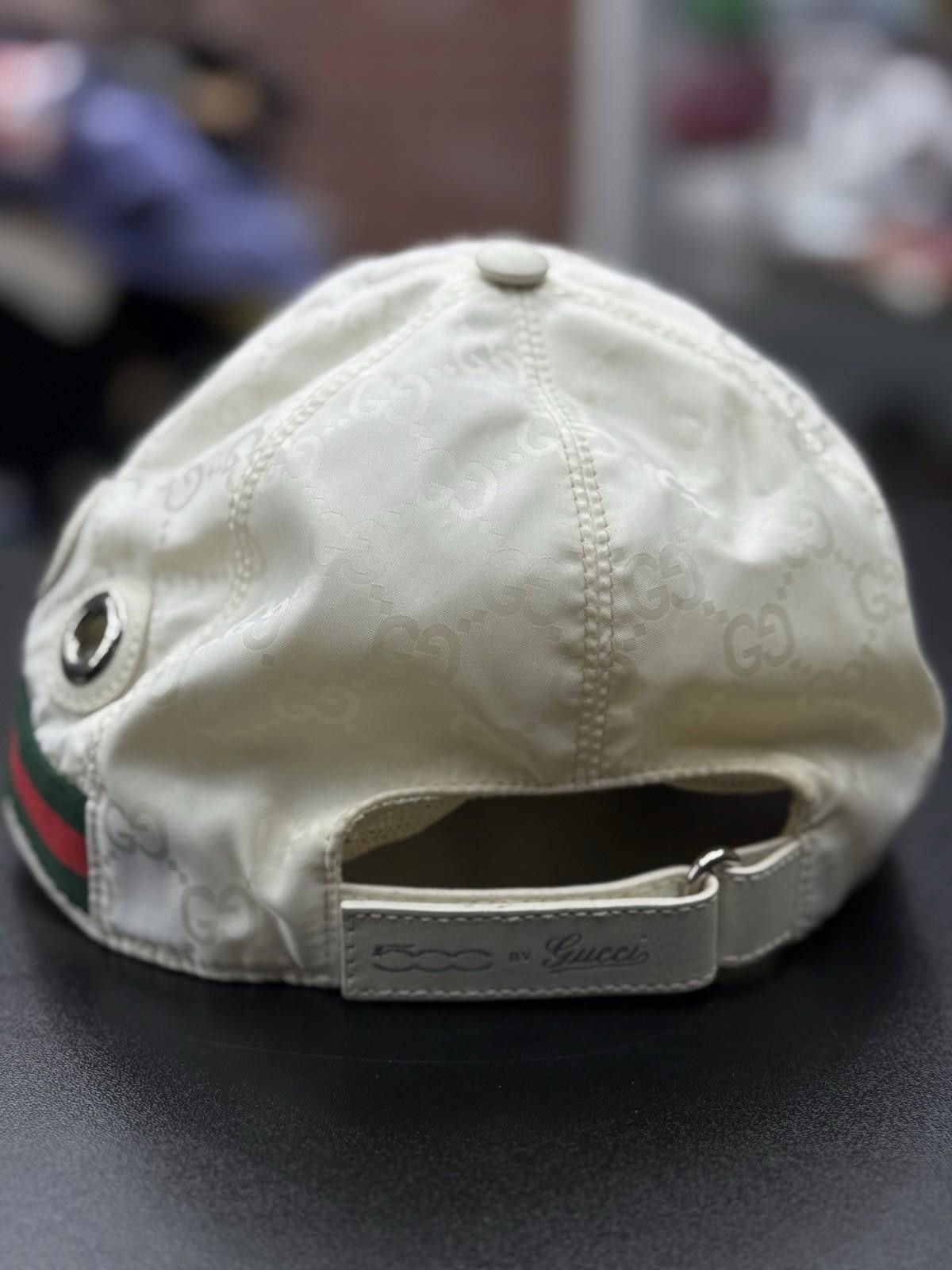 Gucci GUCCI Double G White Baseball Cap Nylon Luxurious Hat Size ONE SIZE - 7 Thumbnail