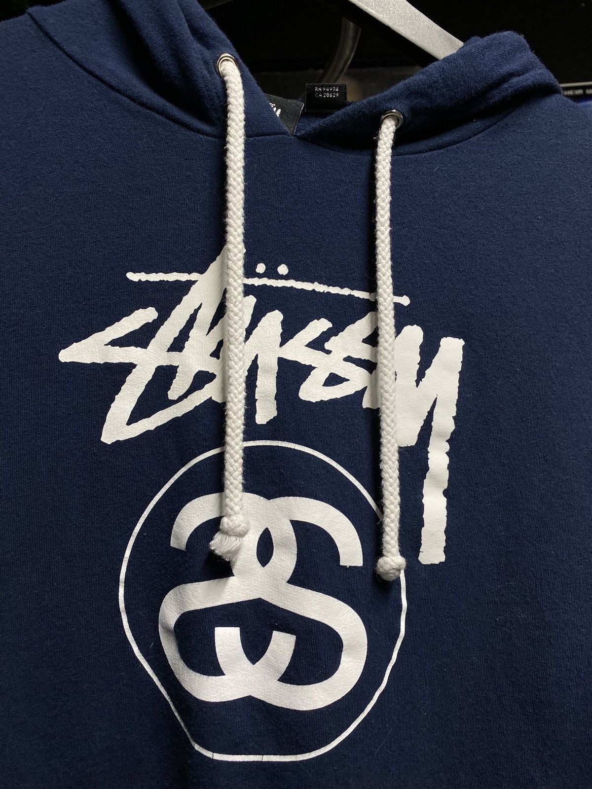 Stussy Stussy Spellout Preowned Blue Hoodie Sweater XSmall Size US XS / EU 42 / 0 - 2 Thumbnail