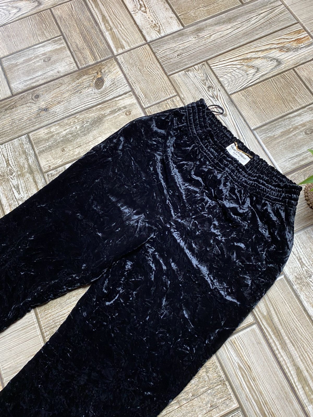 Saint Laurent Paris Saint laurent wide leg velvet trousers size 36 Size 36" / US 14 / IT 50 - 9 Thumbnail