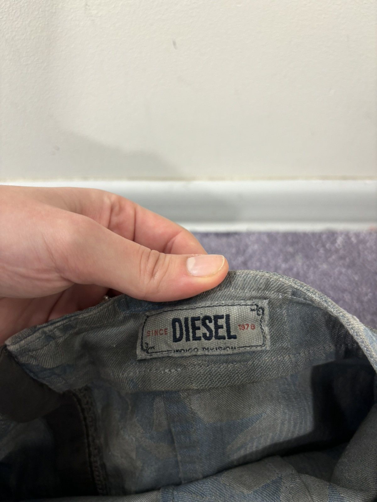 Diesel Diesel De-Dancy NWT Grey/Blue Wash Stars Denim Mini Dress Size S / US 4 / IT 40 - 7 Thumbnail