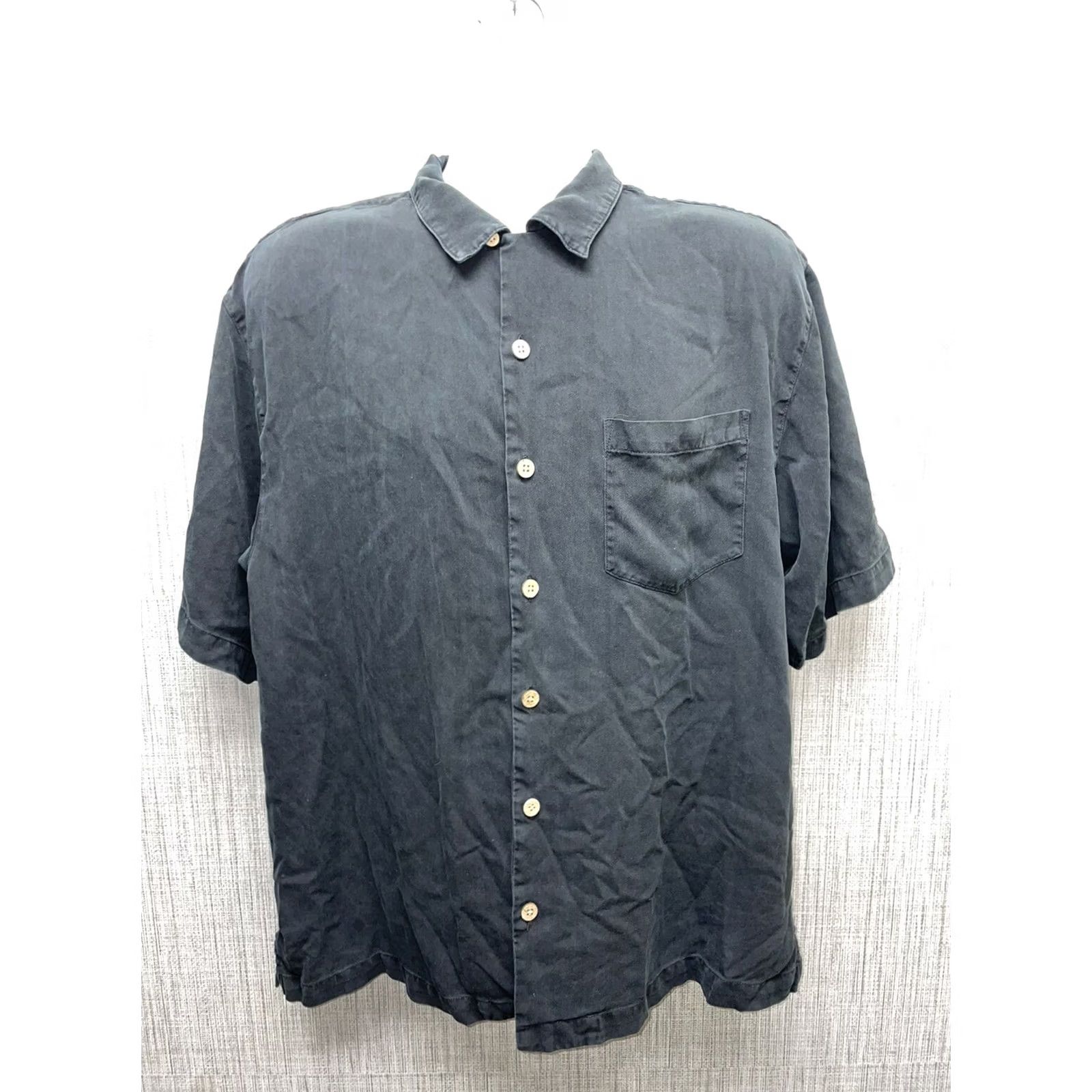 Vintage MoN Montego Mon Black Embroidered Hawaiian Shirt Mens L Size US L / EU 52-54 / 3 - 2 Thumbnail