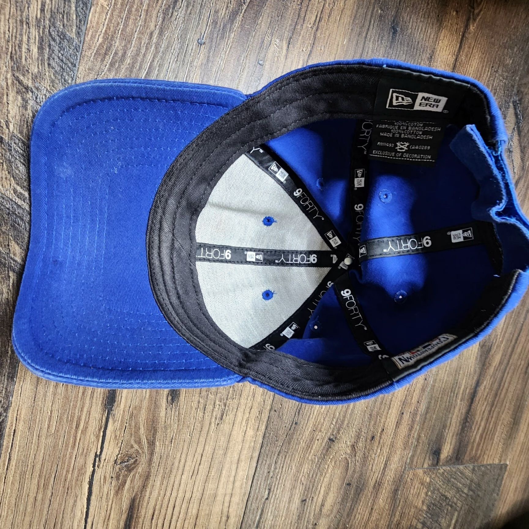 New Era New Era MLB Toronto Blue Jays 9Forty Baseball Hat Adjustable Men's Blue Hat Size ONE SIZE - 6 Thumbnail