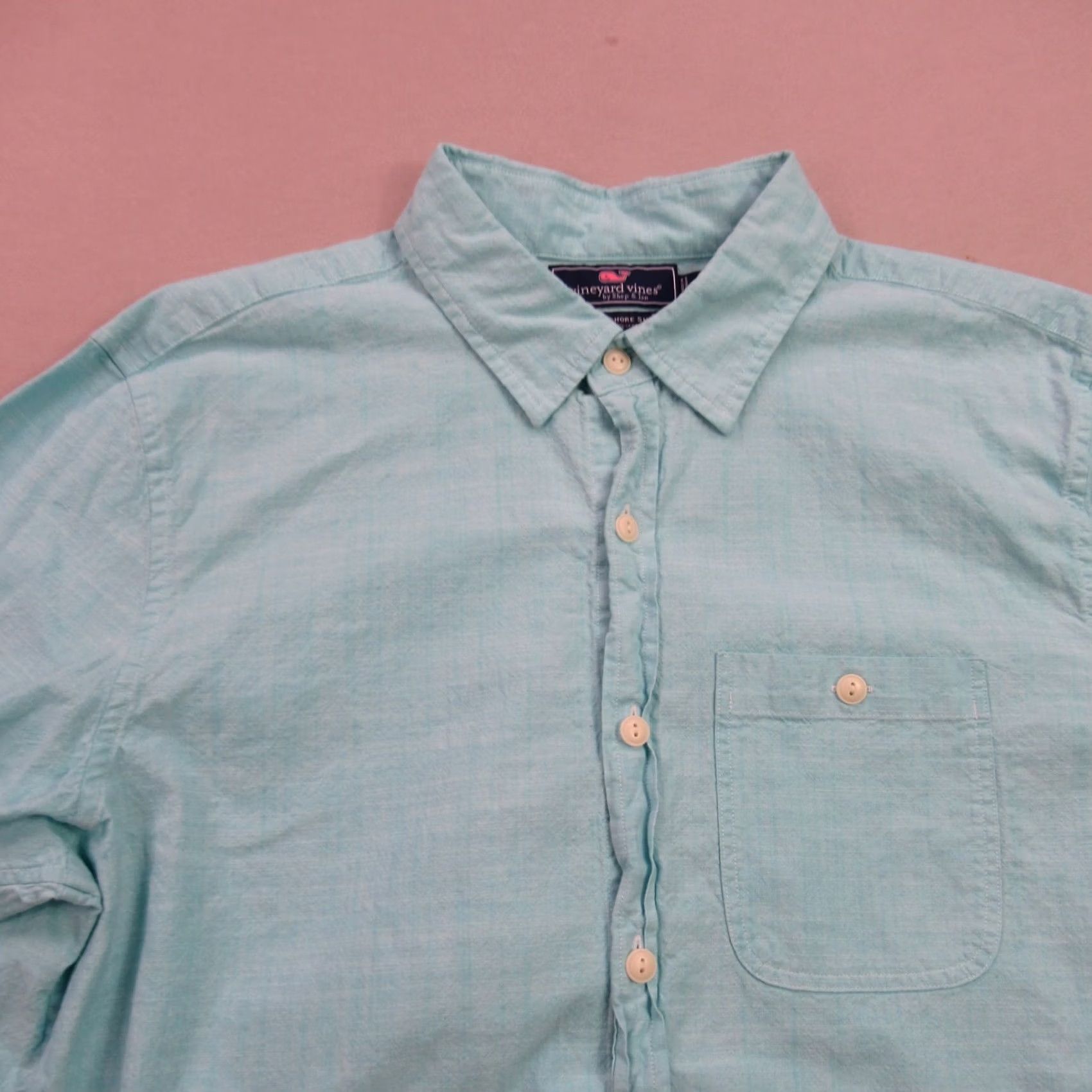 Vineyard Vines Vineyard Vines Shirt Mens Button Up Large Long Sleeve Slim Fit Tucker Blue Size US L / EU 52-54 / 3 - 3 Thumbnail